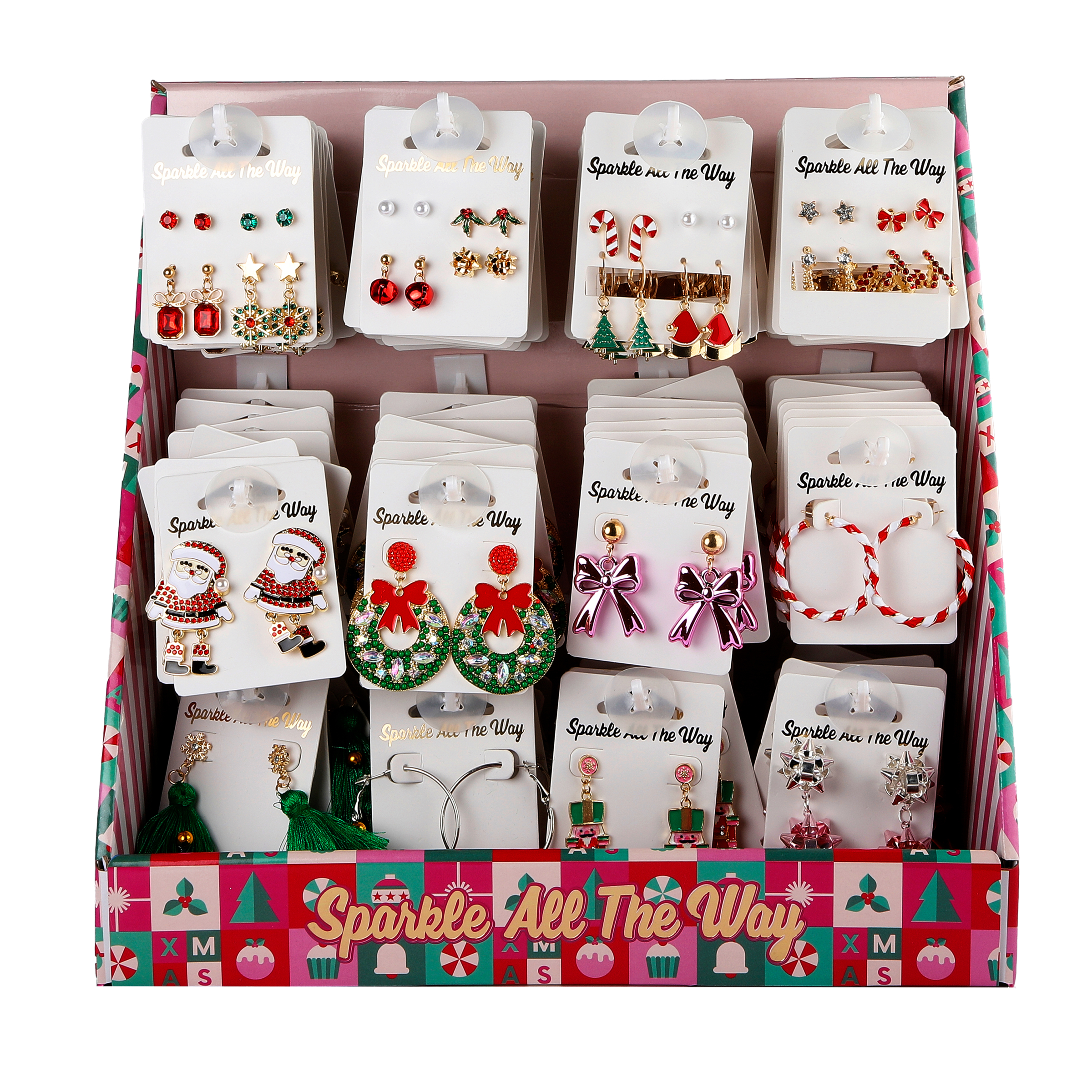 GFA Christmas Earrings Designs Assorted 1 pair