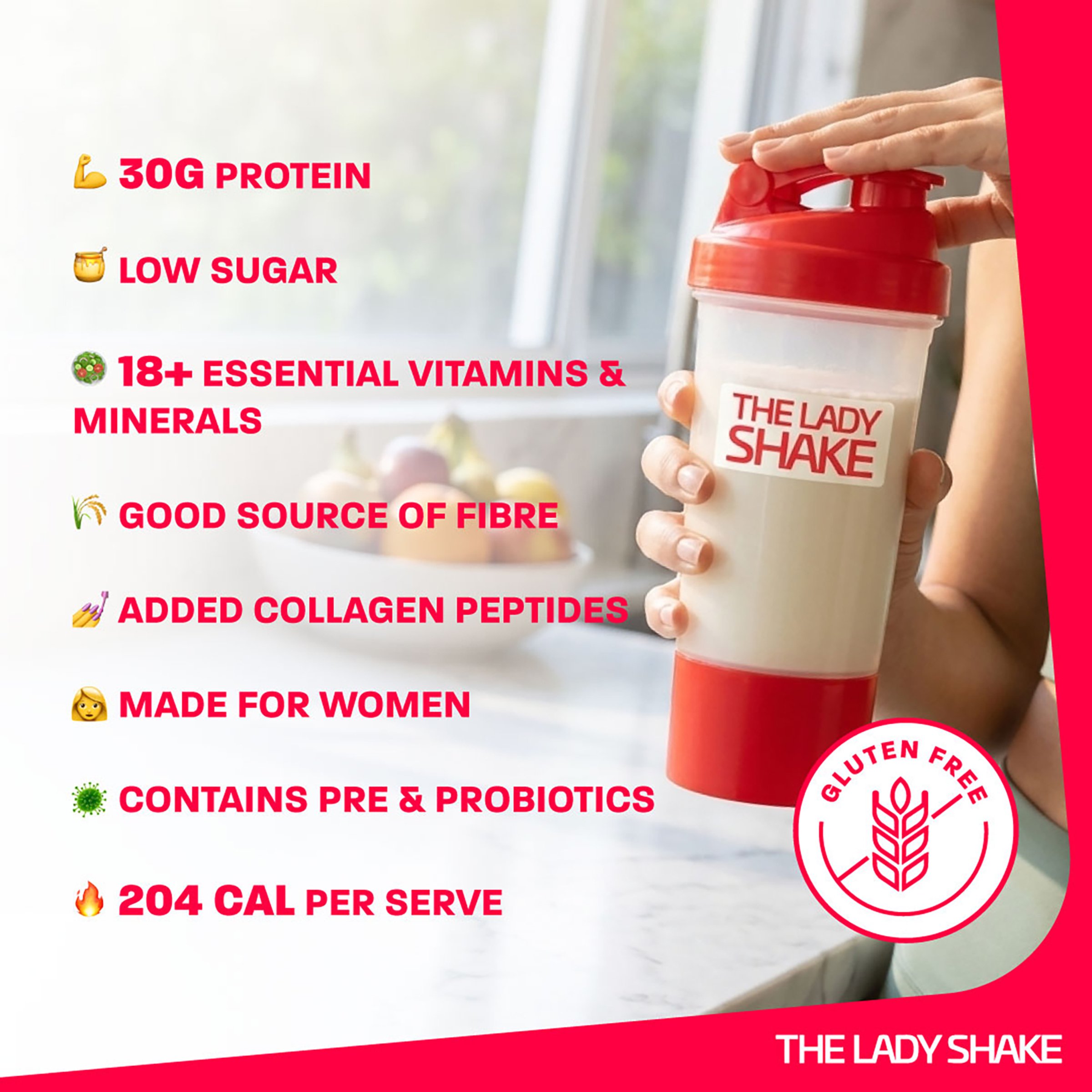 The Lady Shake Meal Replacement Favourites Variety Pack 8 pack - Image 6