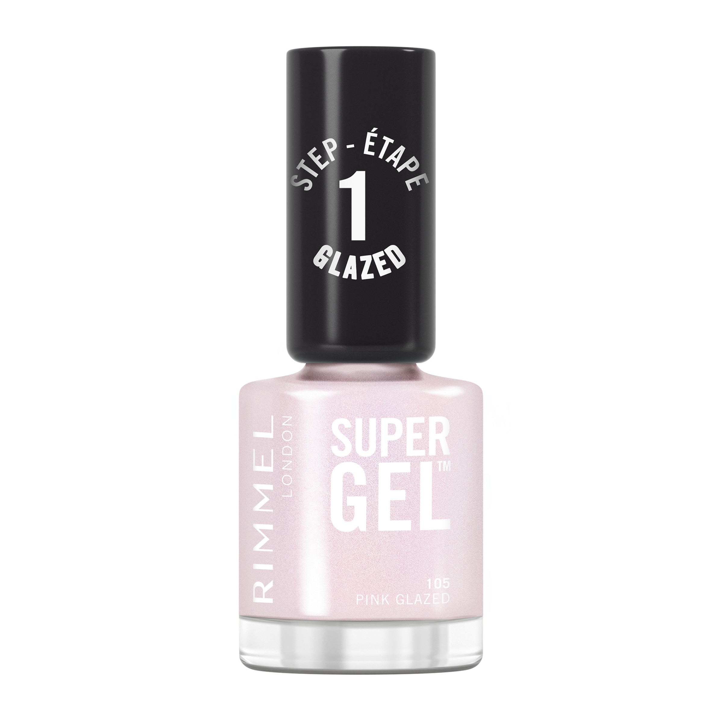 Rimmel Super Gel Nail Polish 105 Pink Glazed 1 each - Image 1