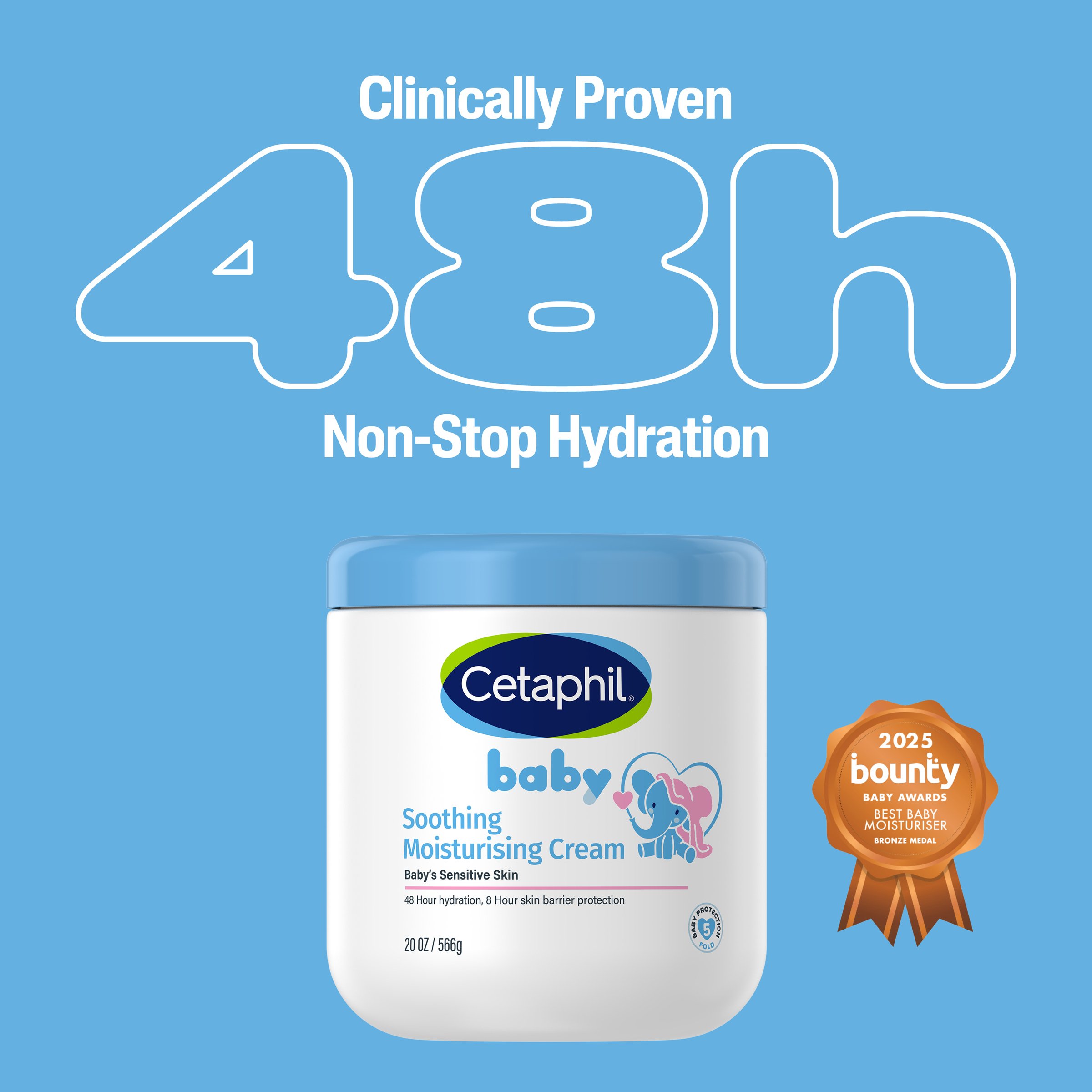 Cetaphil Baby Soothing Moisturising Cream 566g - Image 3