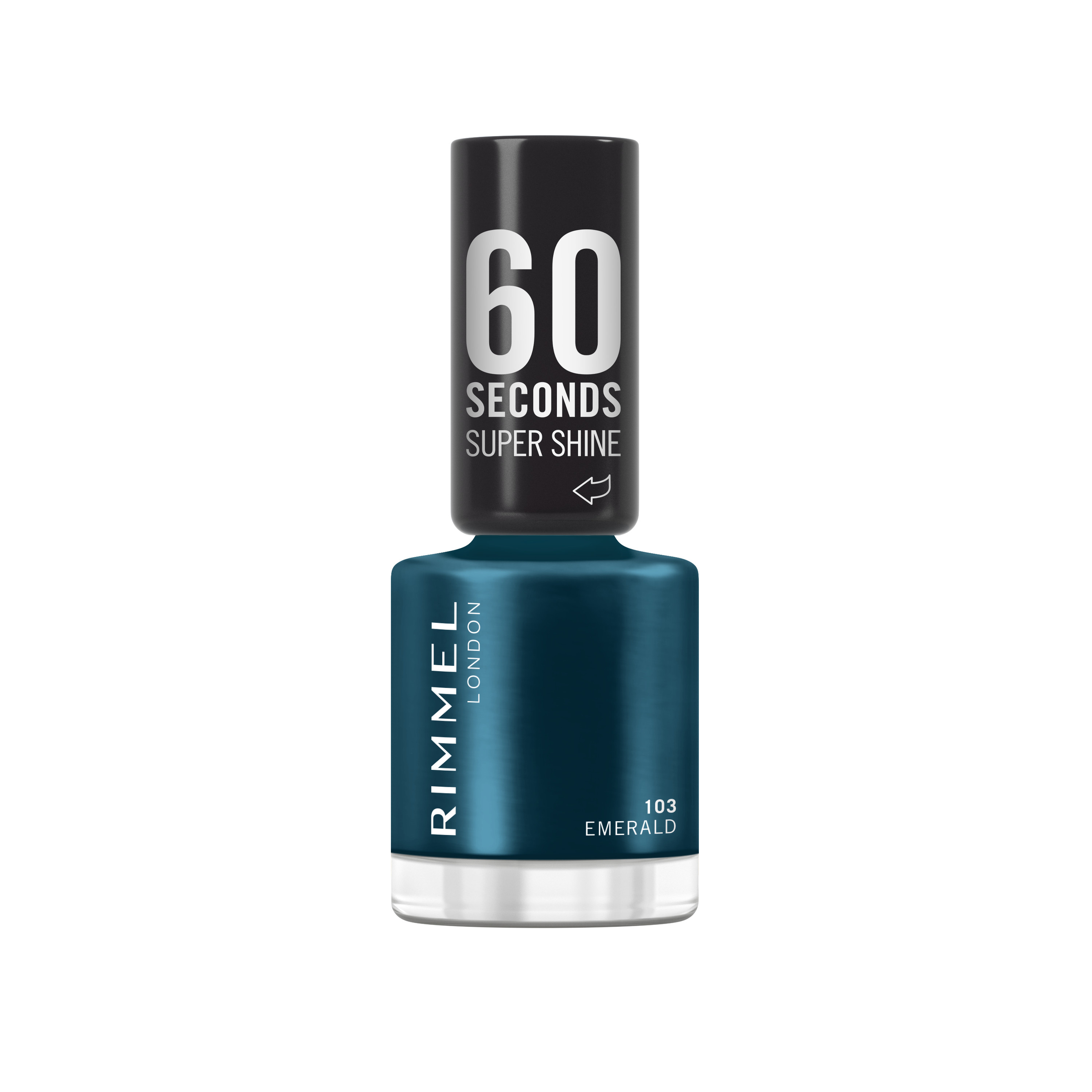 Rimmel 60 Seconds Super Shine Quick Dry Nail Polish 103 Emerald 8ml - Image 1