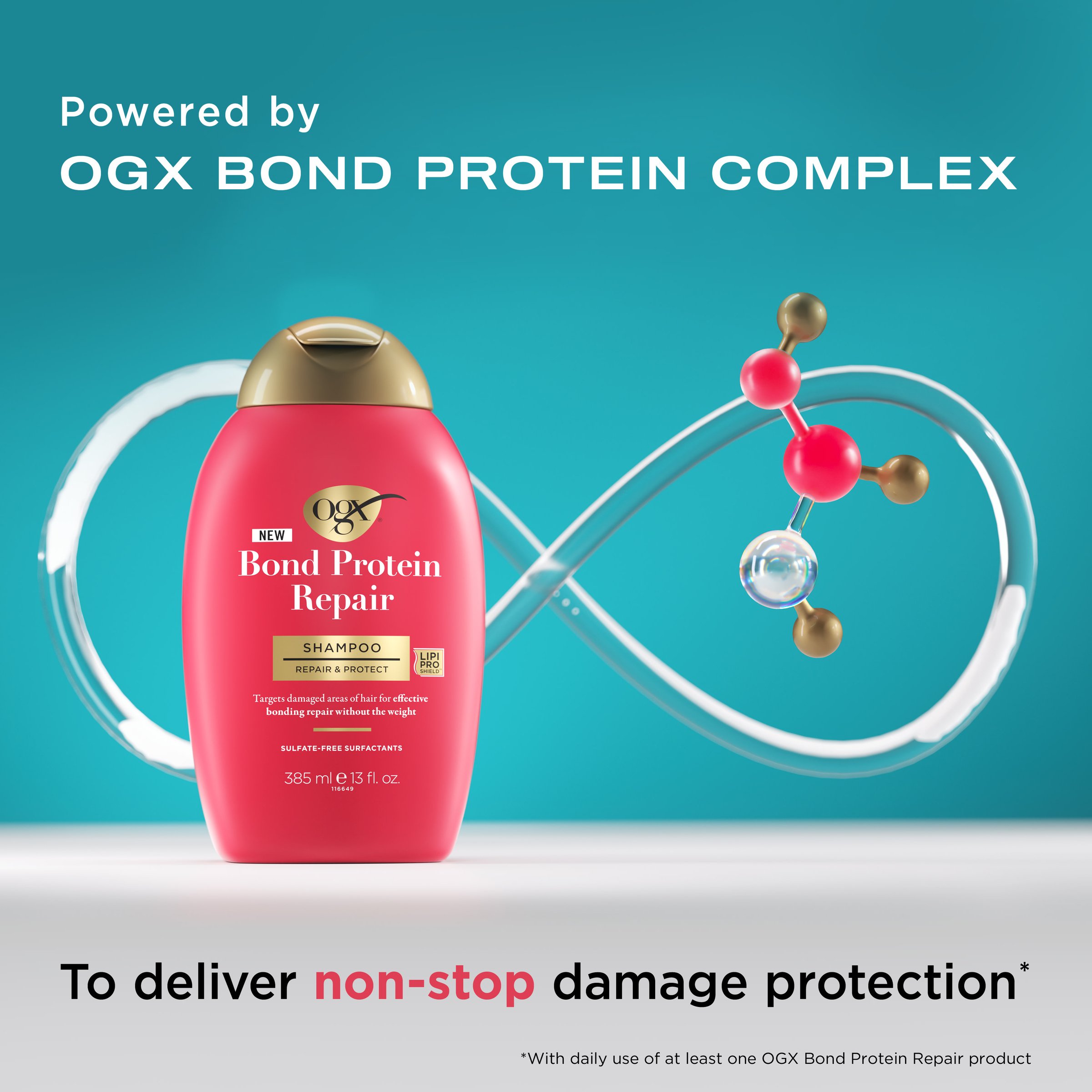 Ogx Bond Protein Repair Shampoo 385ml - Image 6