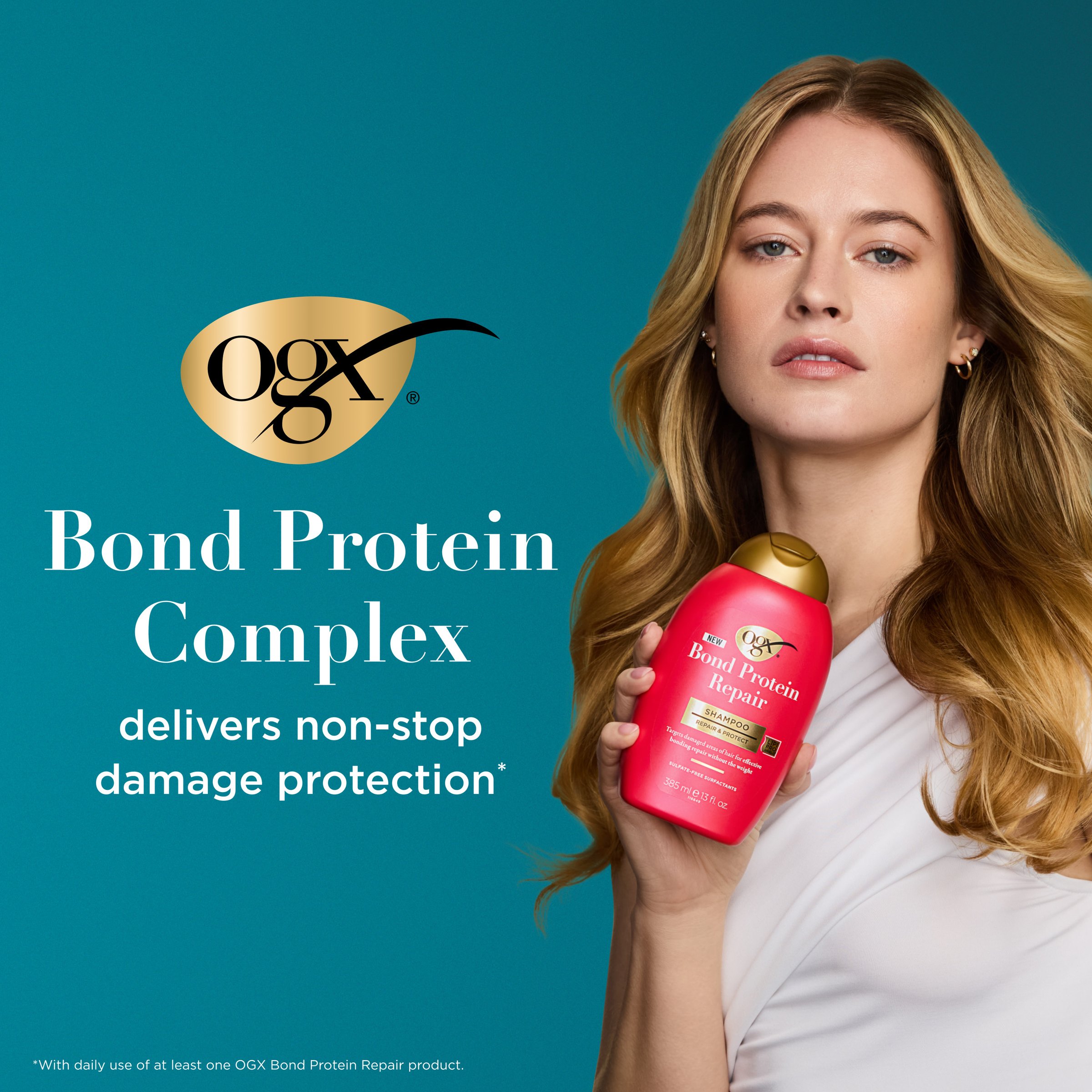 Ogx Bond Protein Repair Shampoo 385ml - Image 4