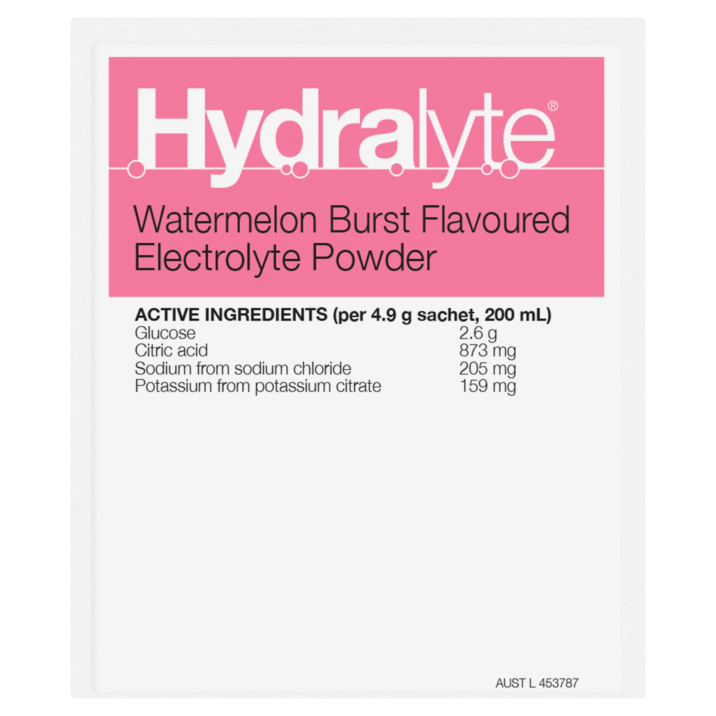 Hydralyte Electrolyte Powder Watermelon Burst 24 sachets - Image 9