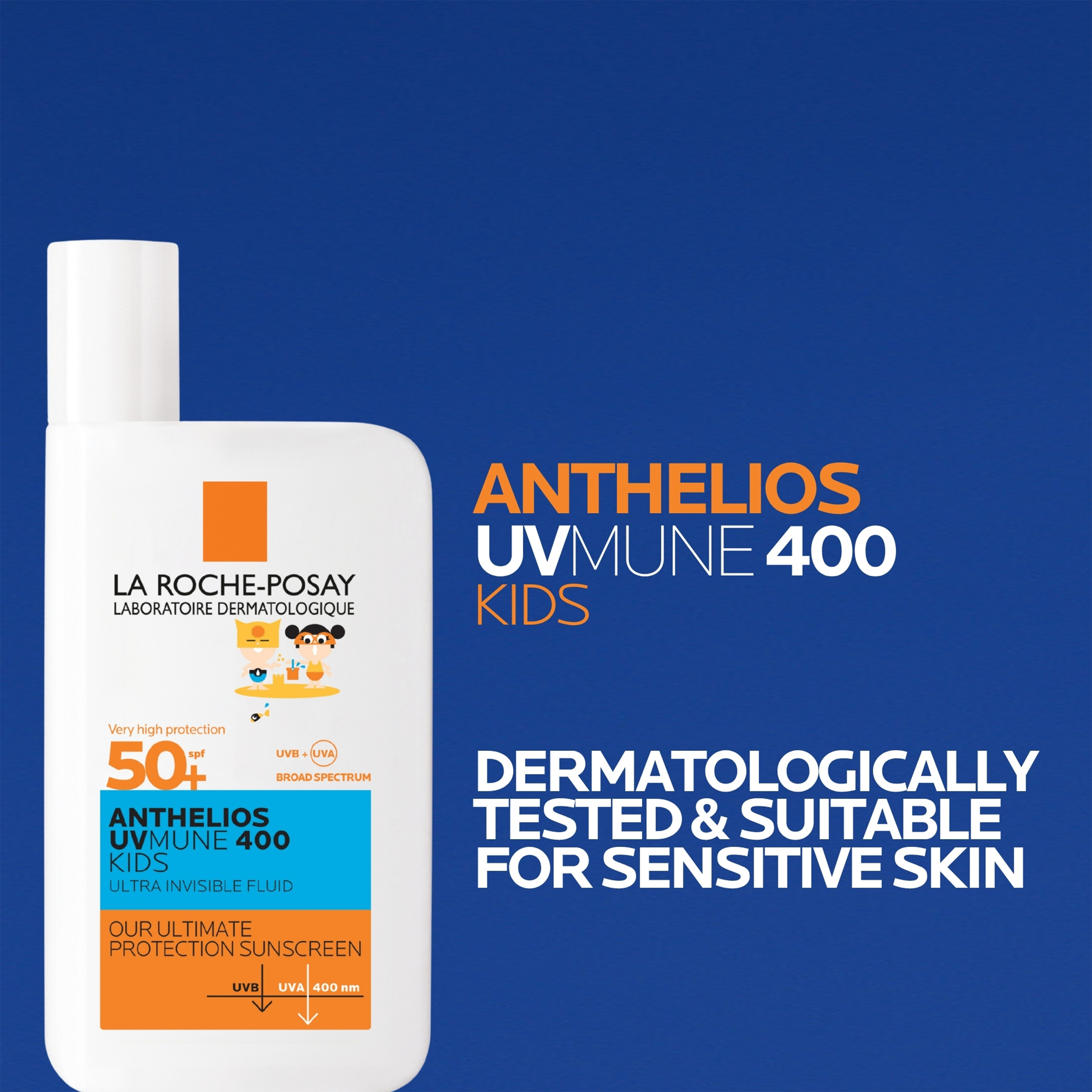 La Roche-Posay Anthlelios UV Mune 400 Ultra Invisible Kids Fluid SPF50+ 50ml - Image 2