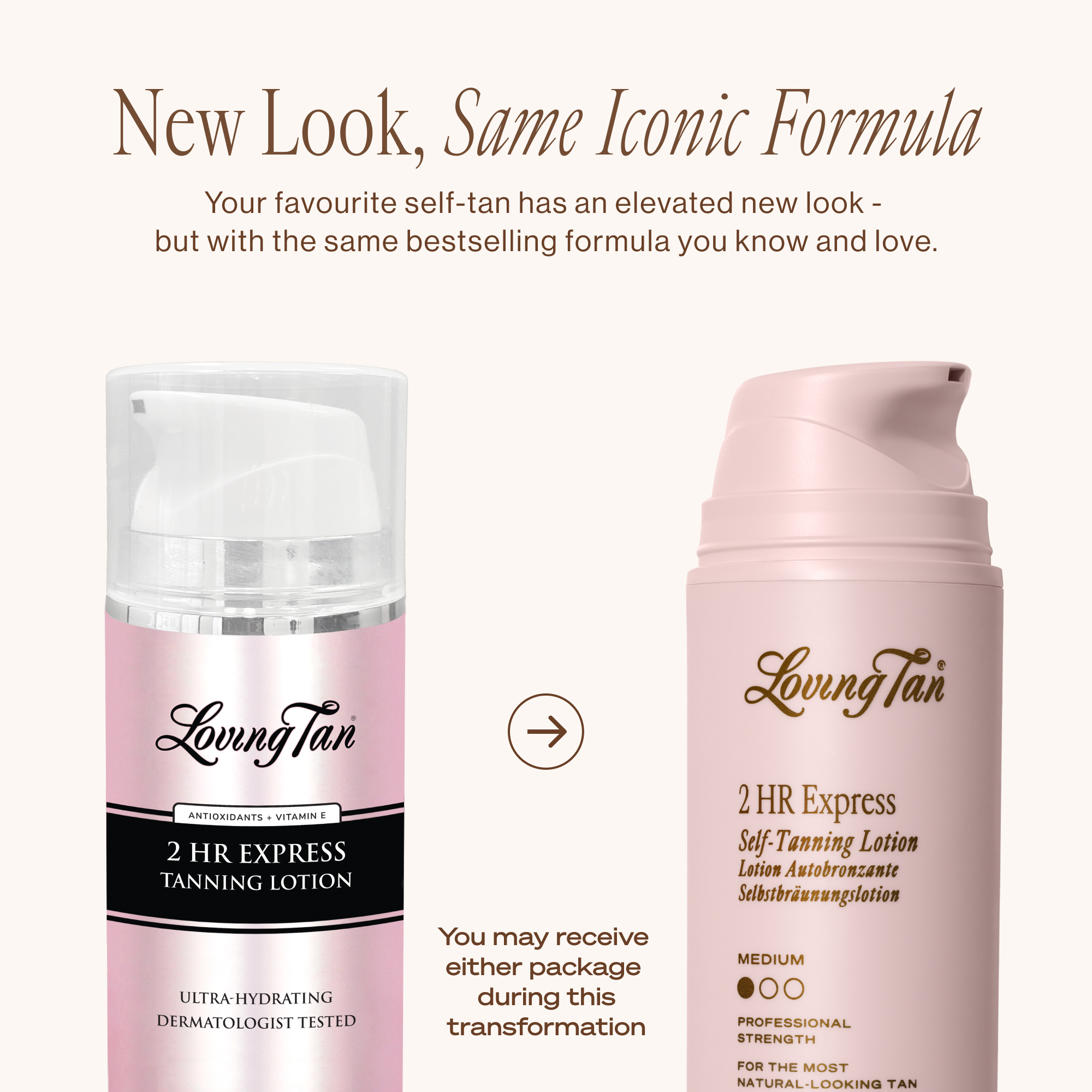 Loving Tan 2 HR Express Tanning Lotion Medium 100ml - Image 2