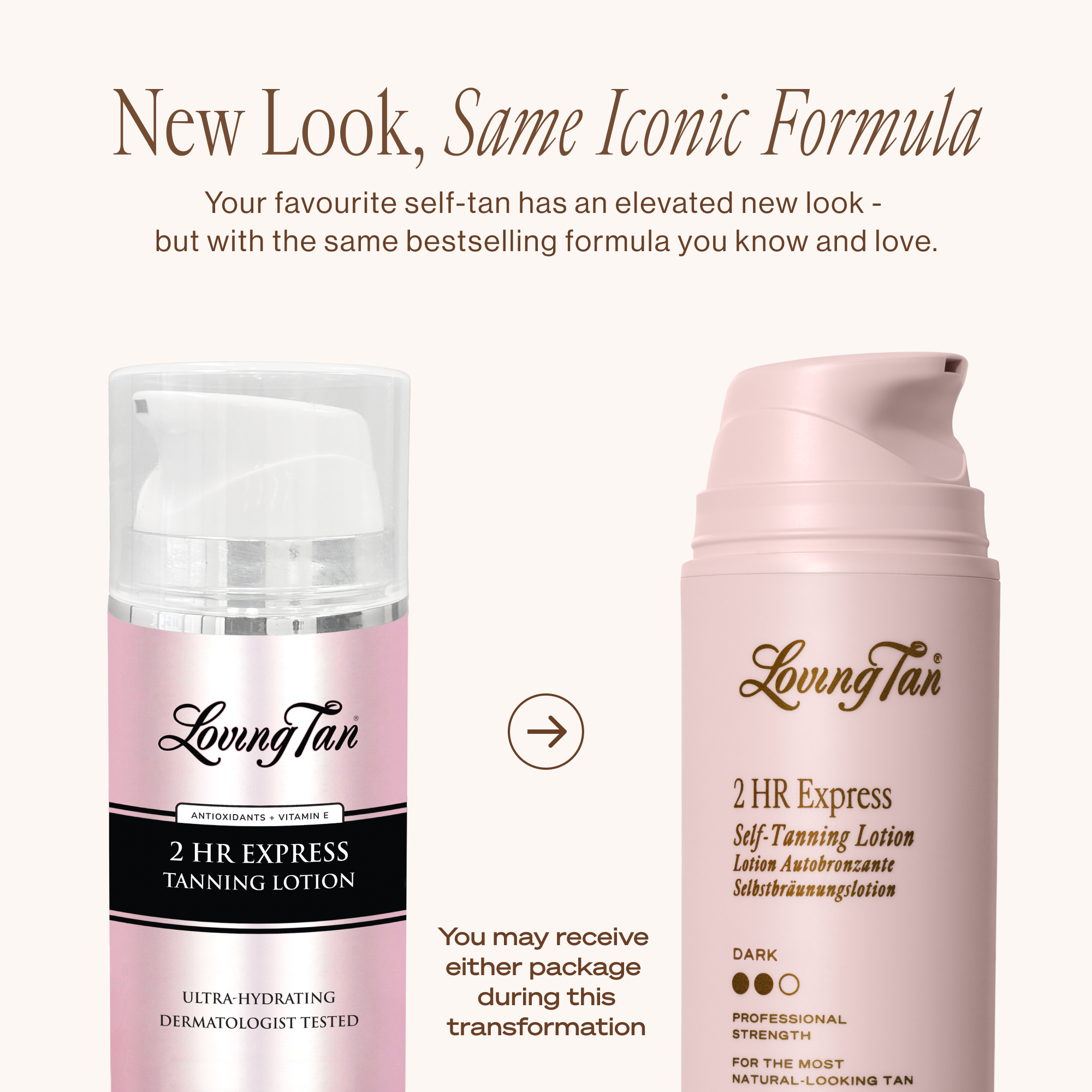 Loving Tan 2 HR Express Tanning Lotion Dark 100ml - Image 2
