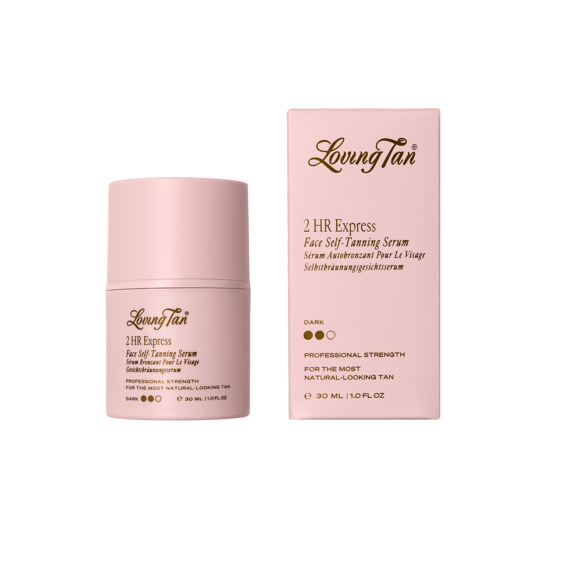 Loving Tan 2 HR Express Face Tanning Serum Dark 30ml - Image 1