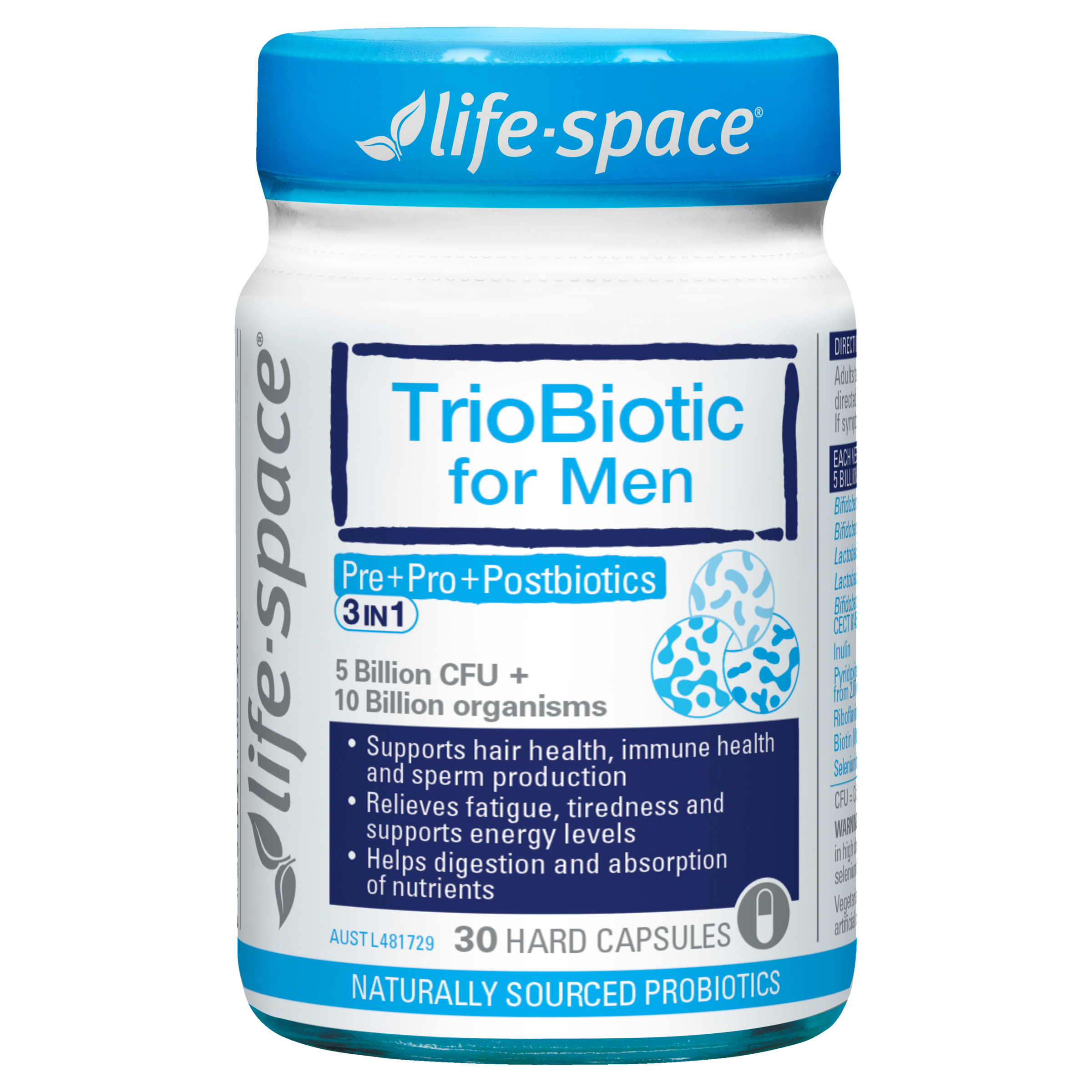 Life-Space Triobiotic for Men 30 capsules - Image 1