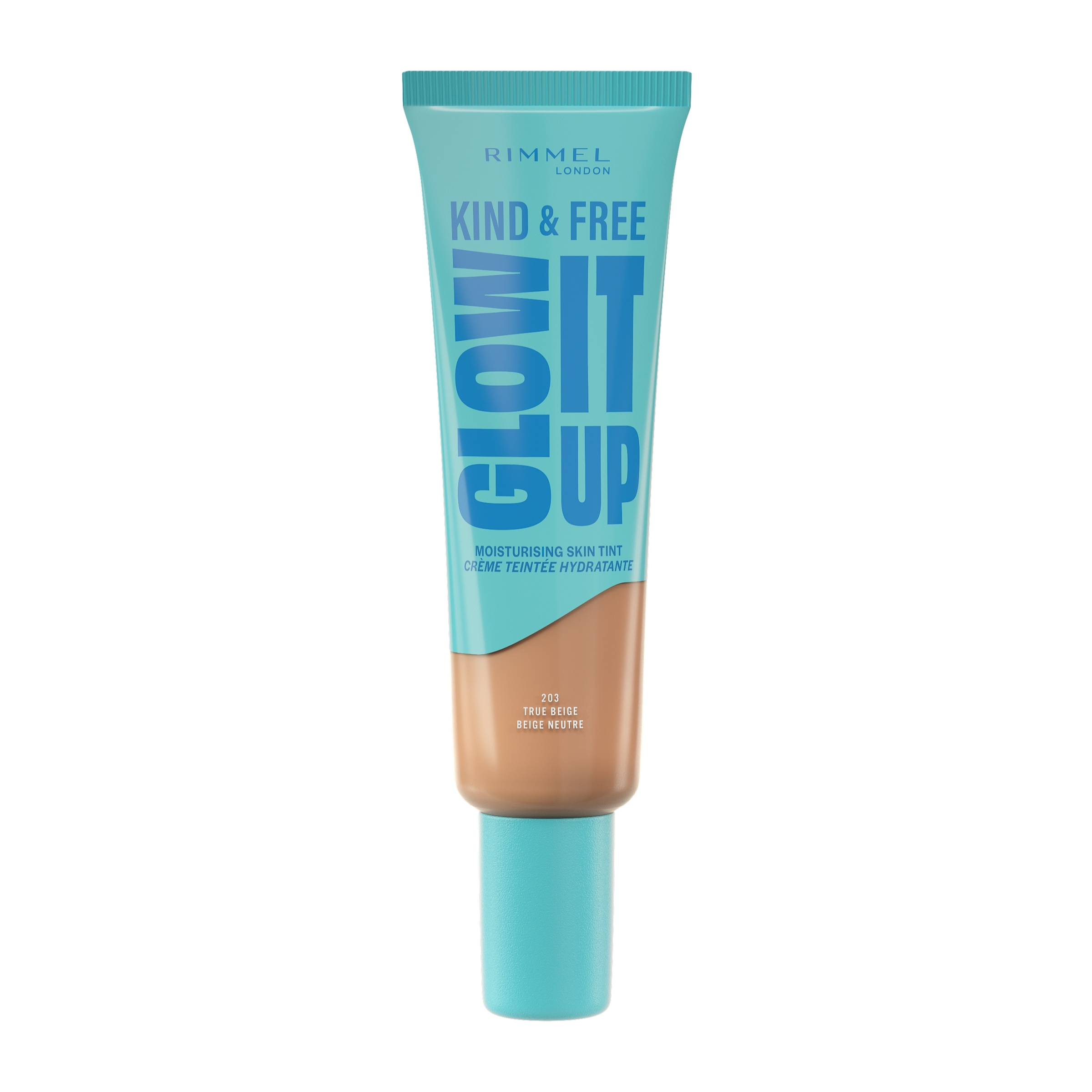 Rimmel Kind & Free Skin Tint Glow It Up 25 True Beige 203 -30ml - Image 1