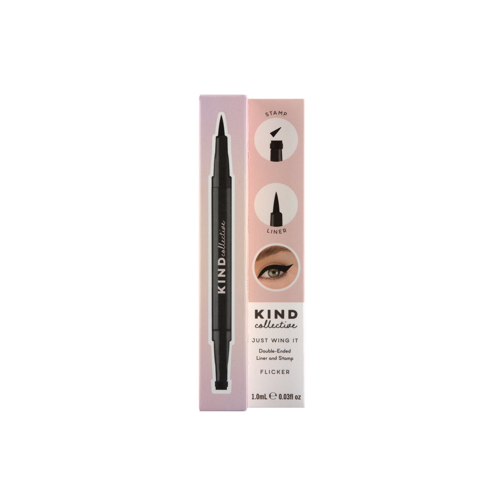 The Kind Collective Just Wing It Eye Liner Stamp Duo Flick 14g