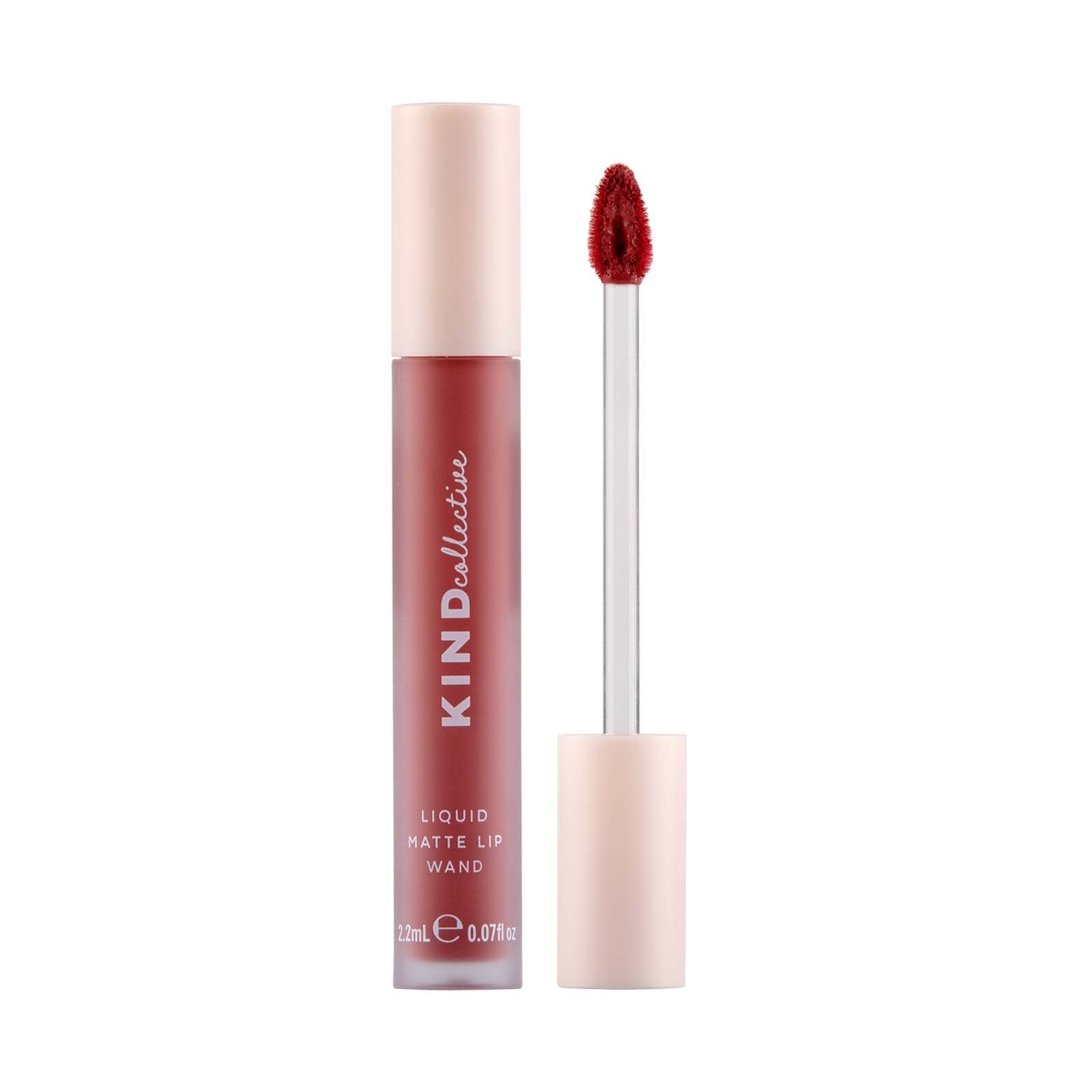 The Kind Collective Liquid Matte Lip Wand - Outback Oak 220g