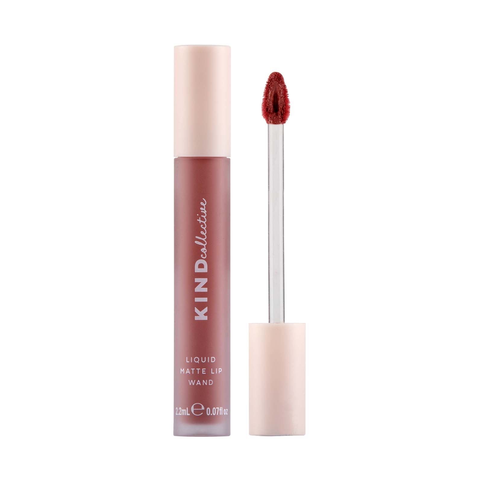 The Kind Collective Liquid Matte Lip Wand - Sunkissed Spice 220g
