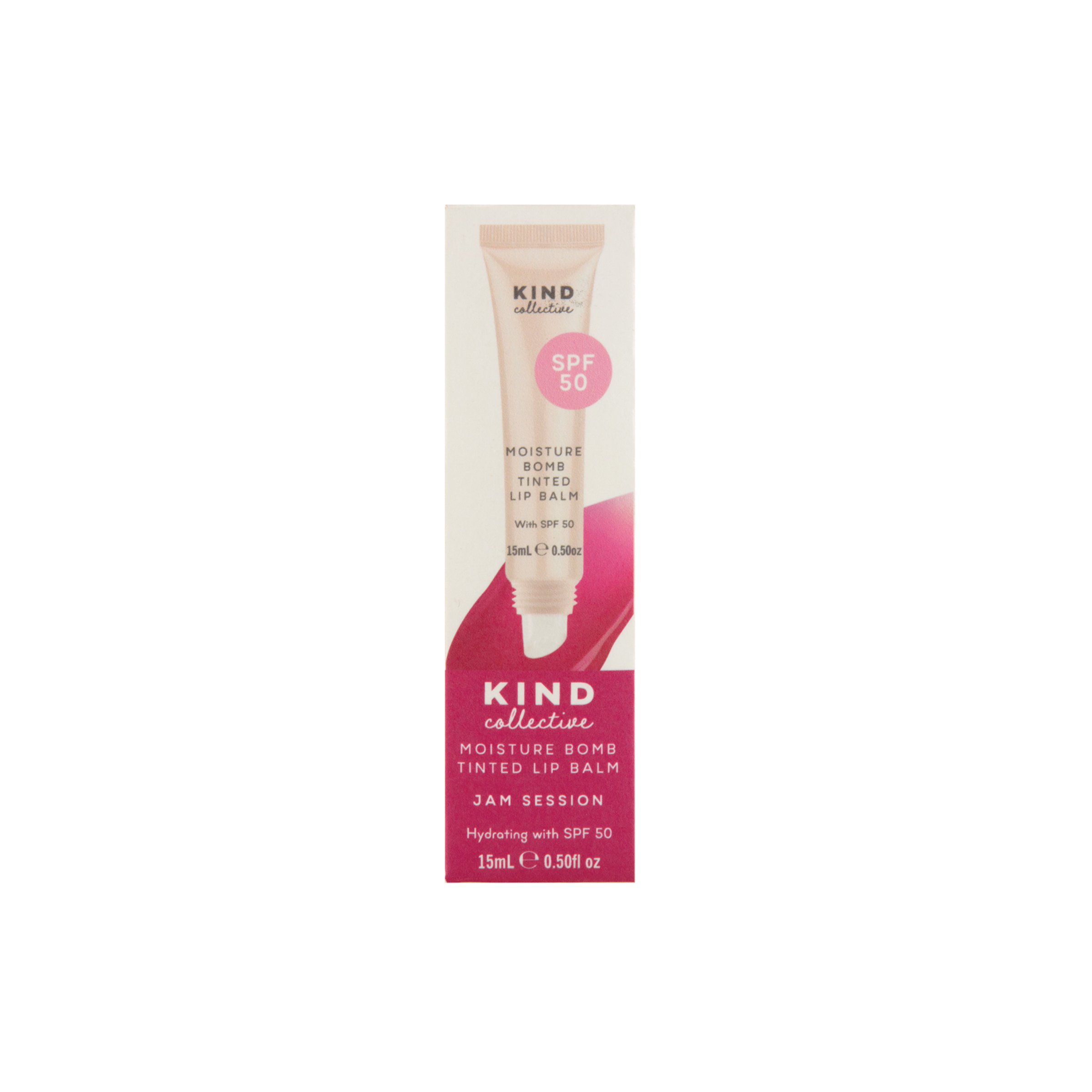 The Kind Collective Moisture Bomb Tinted Lip Balm SPF50 - Jam Session 18g