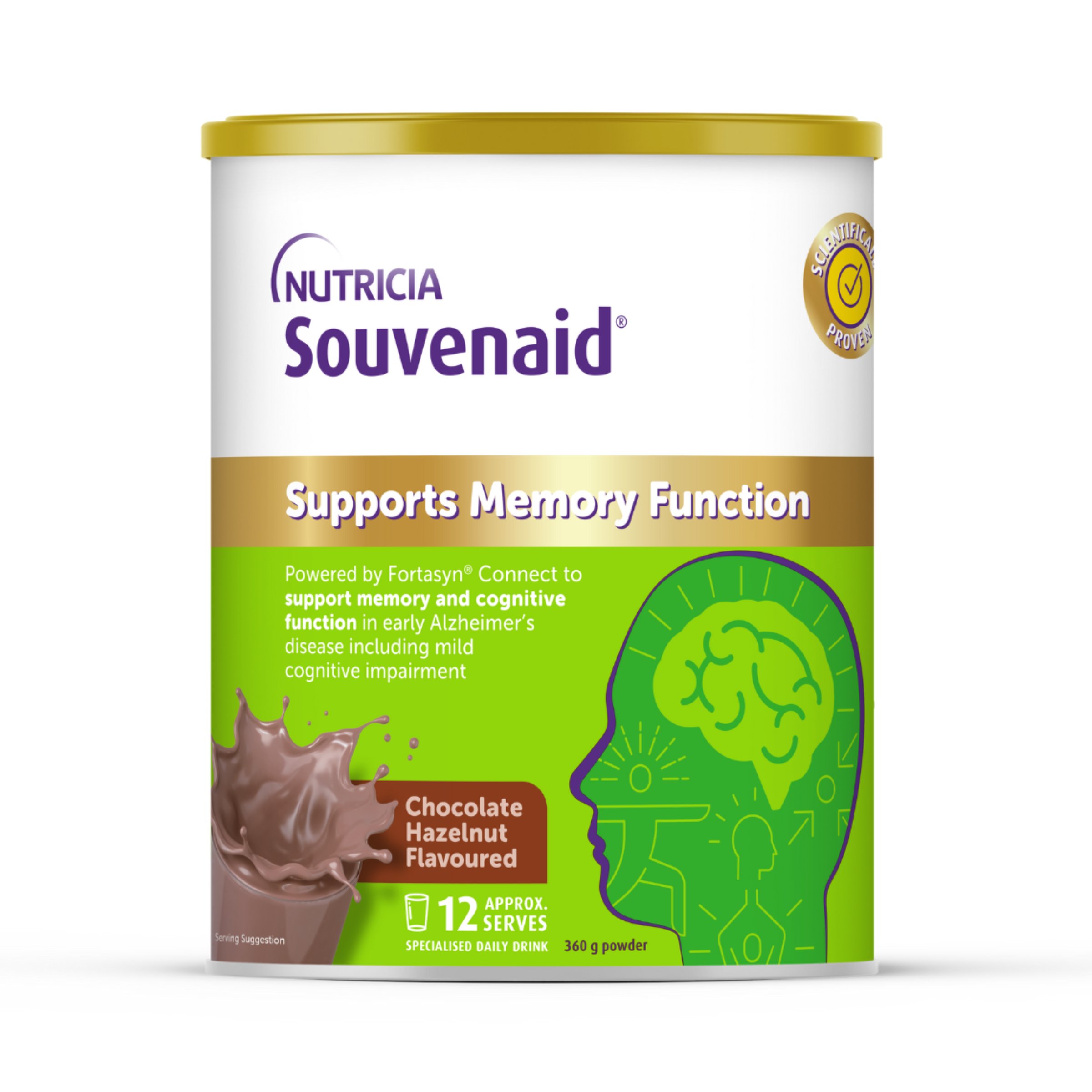 Souvenaid Powder Chocolate Hazelnut 360g - Image 1