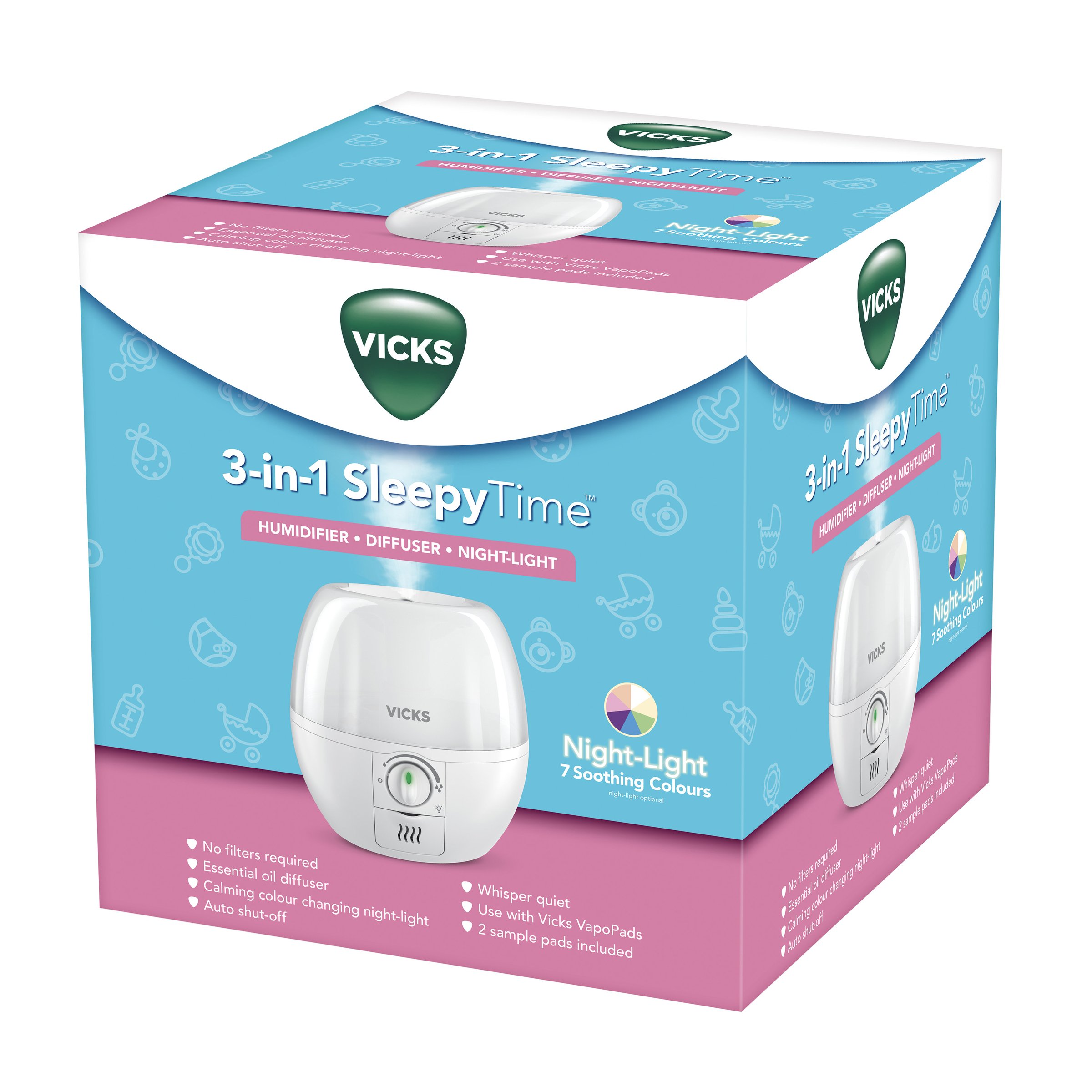 Vicks 3-In-1 Sleepytime Humidifier 1 each - Image 3