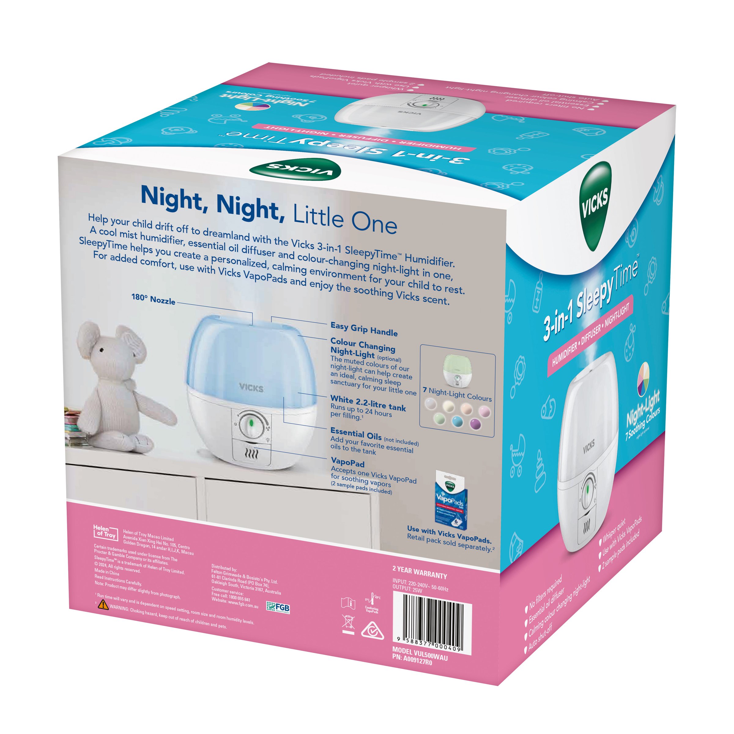 Vicks 3-In-1 Sleepytime Humidifier 1 each - Image 4