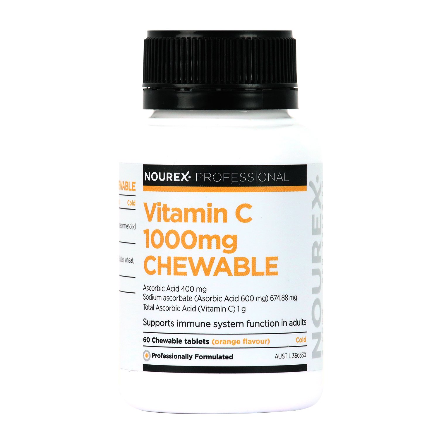Nourex Professional Vitamin C 1000mg - 60 chewable tablets