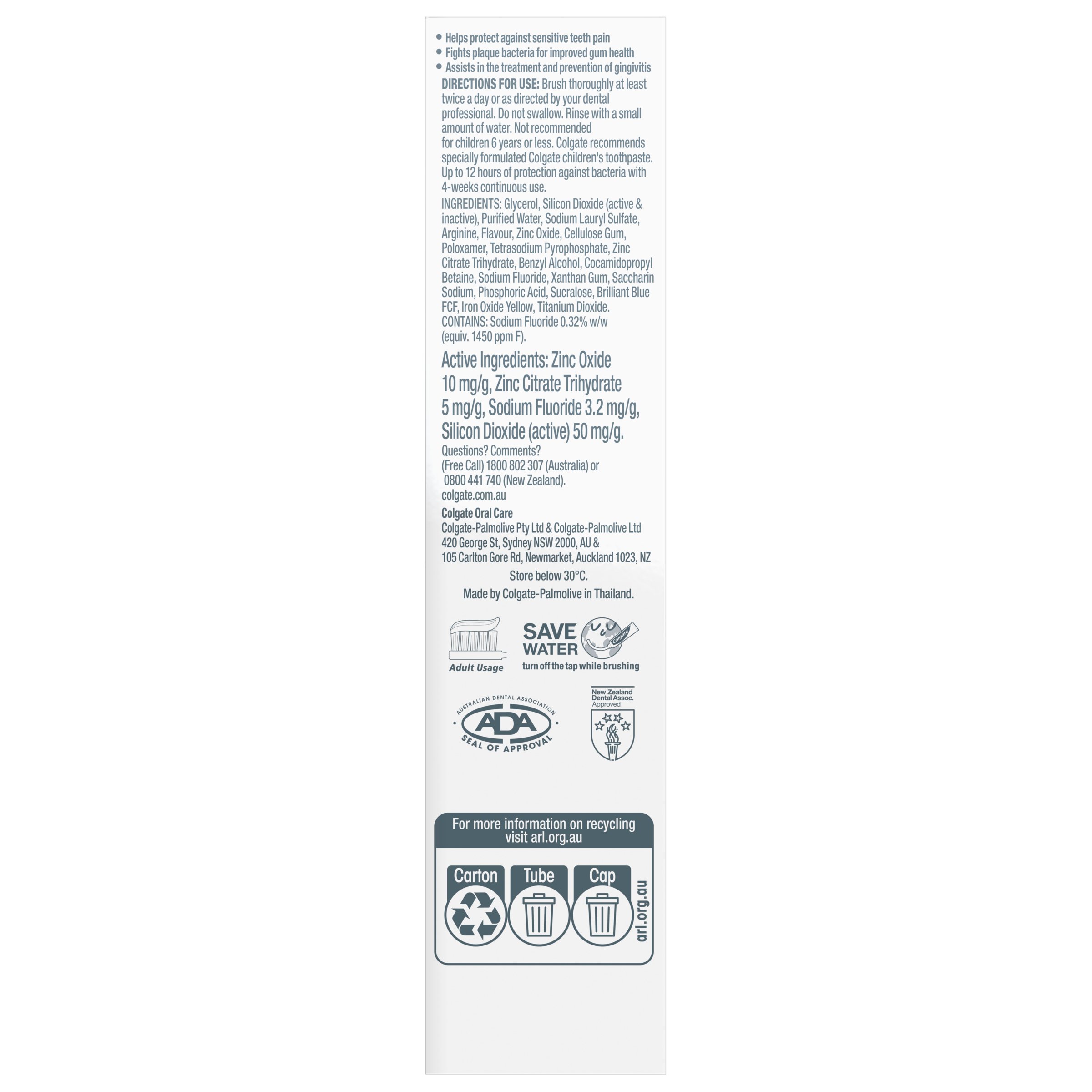 Colgate Toothpaste Total Sens & Gum Mint 115g - Image 2