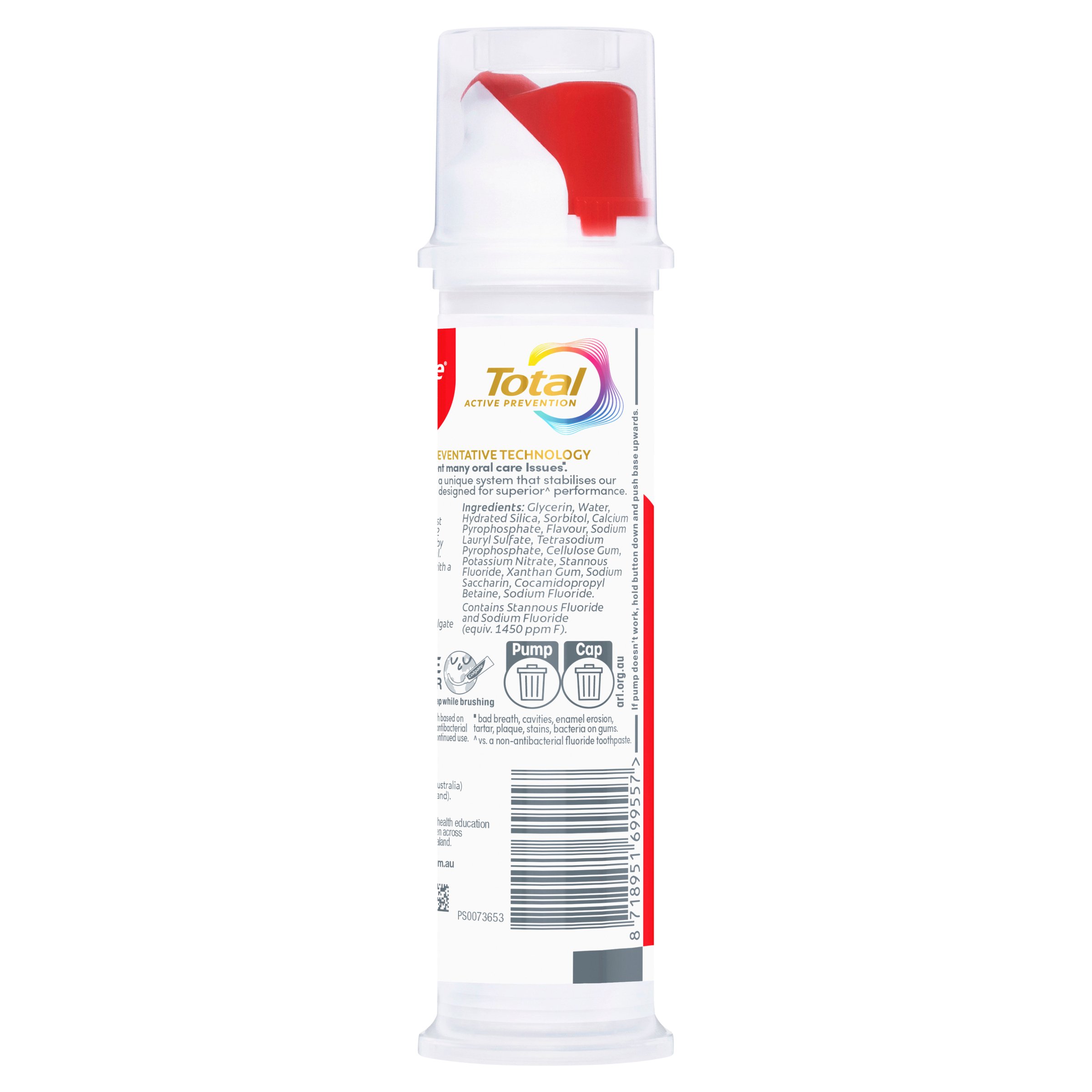 Colgate Toothpaste Total Pump Clean Mint 130g - Image 5