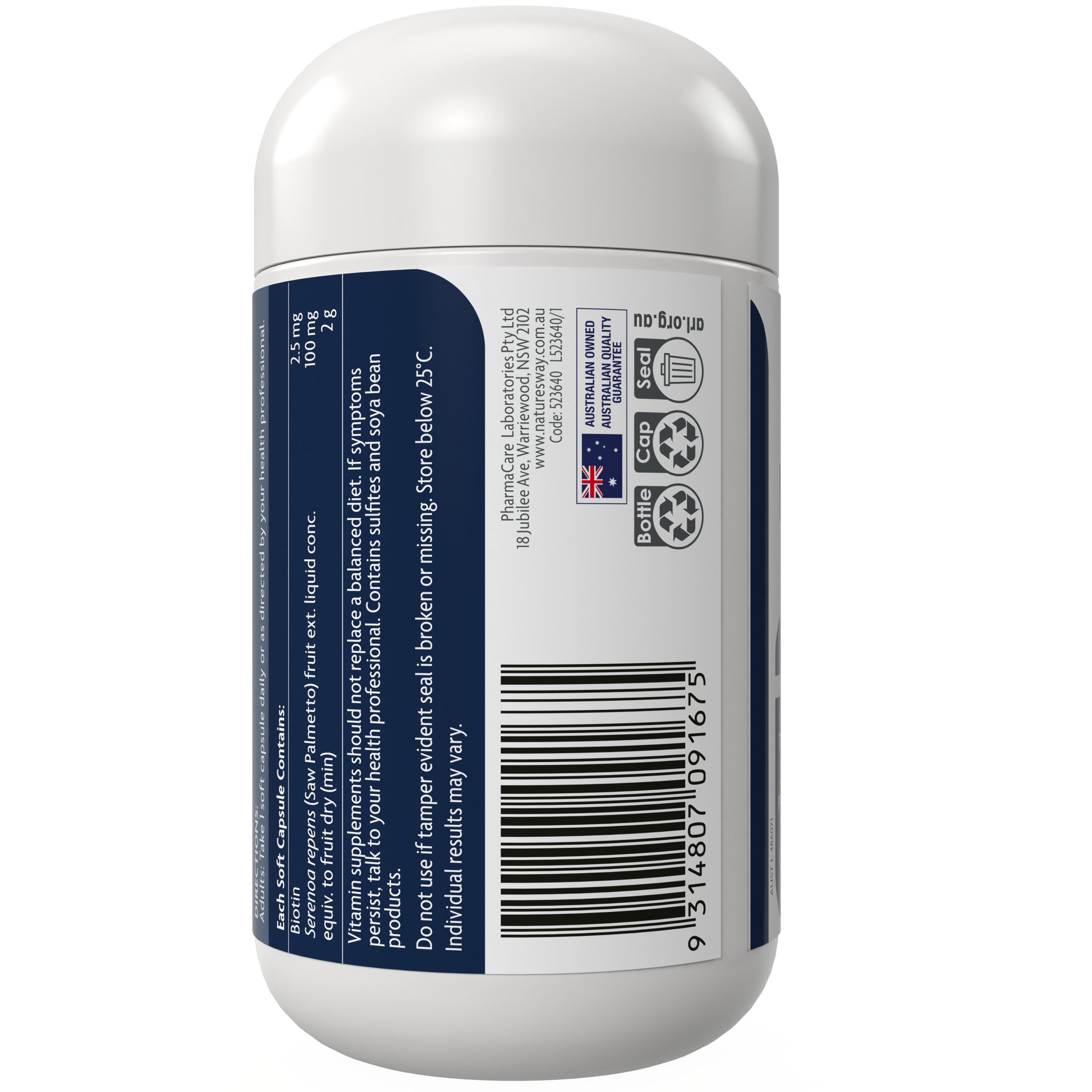 Nature's Way Hair Growth & Thickness For Men 60 capsules - Image 2