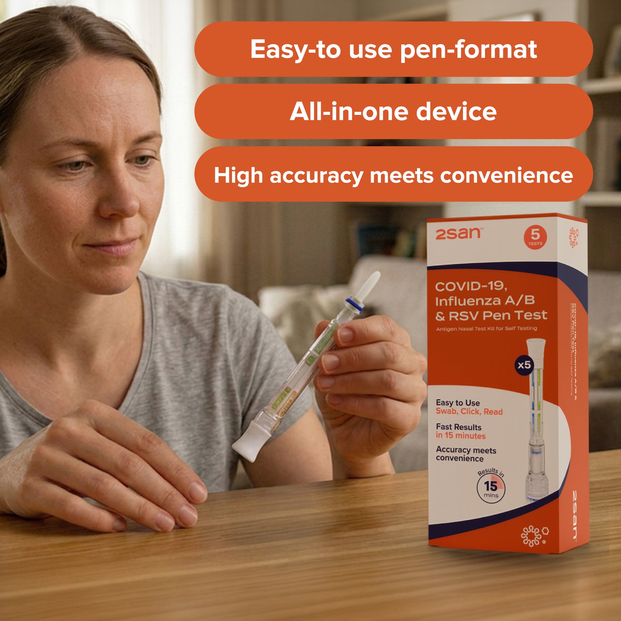 2San Covid-19 Flu RSV Pen Test 5 pack - Image 5