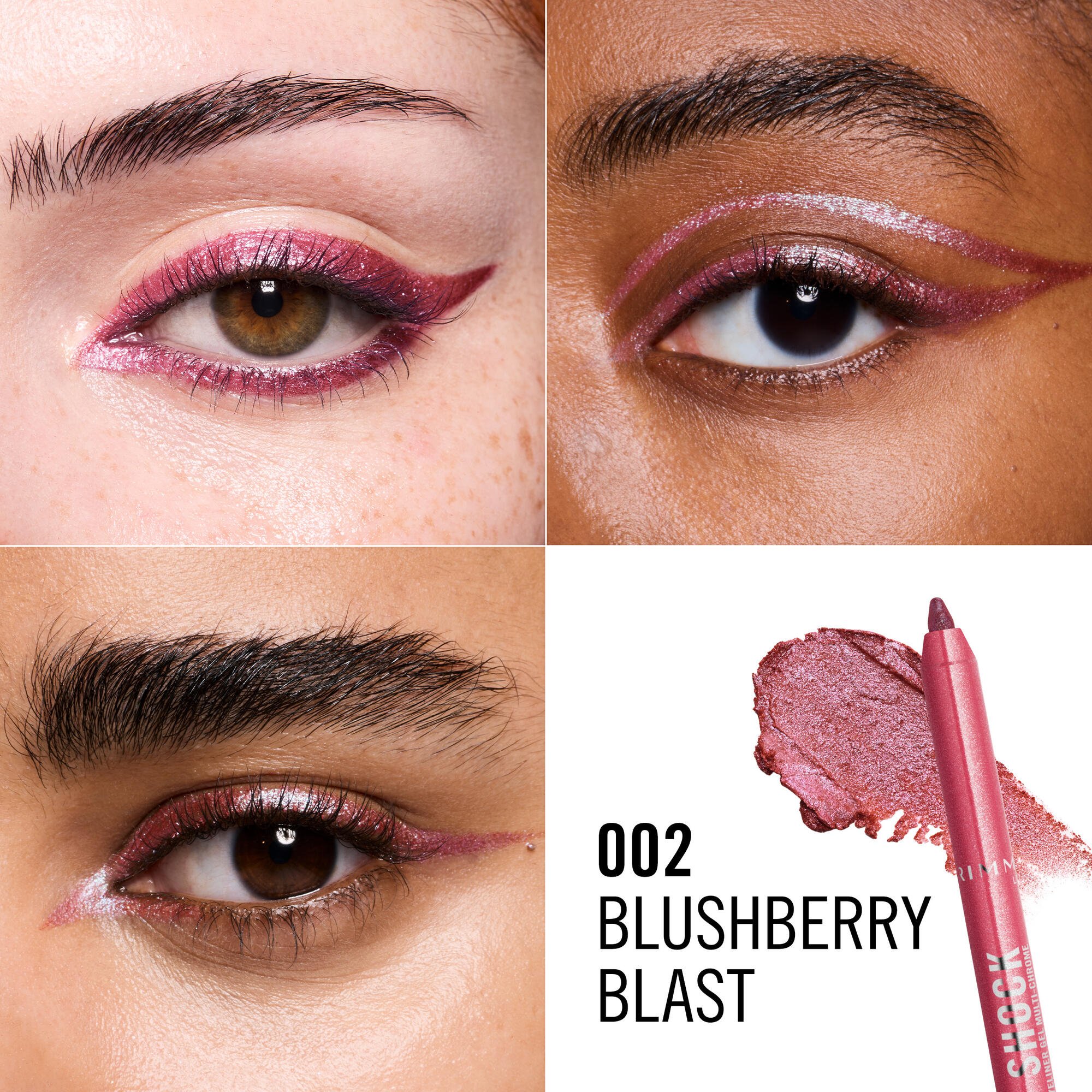 Rimmel Thrill Seeker Shimmer Shock Eye Liner 002 Blushberry Blast 1 each - Image 2