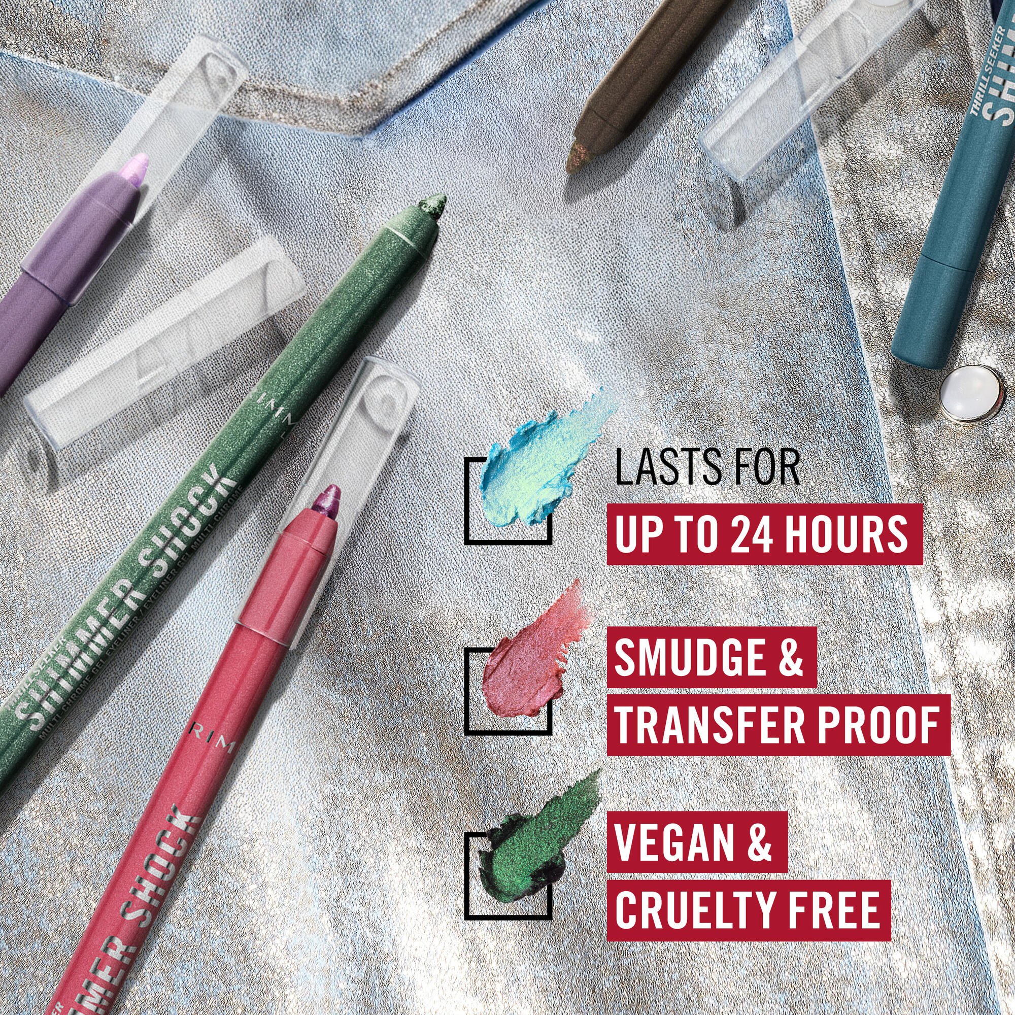 Rimmel Thrill Seeker Shimmer Shock Eye Liner 002 Blushberry Blast 1 each - Image 3
