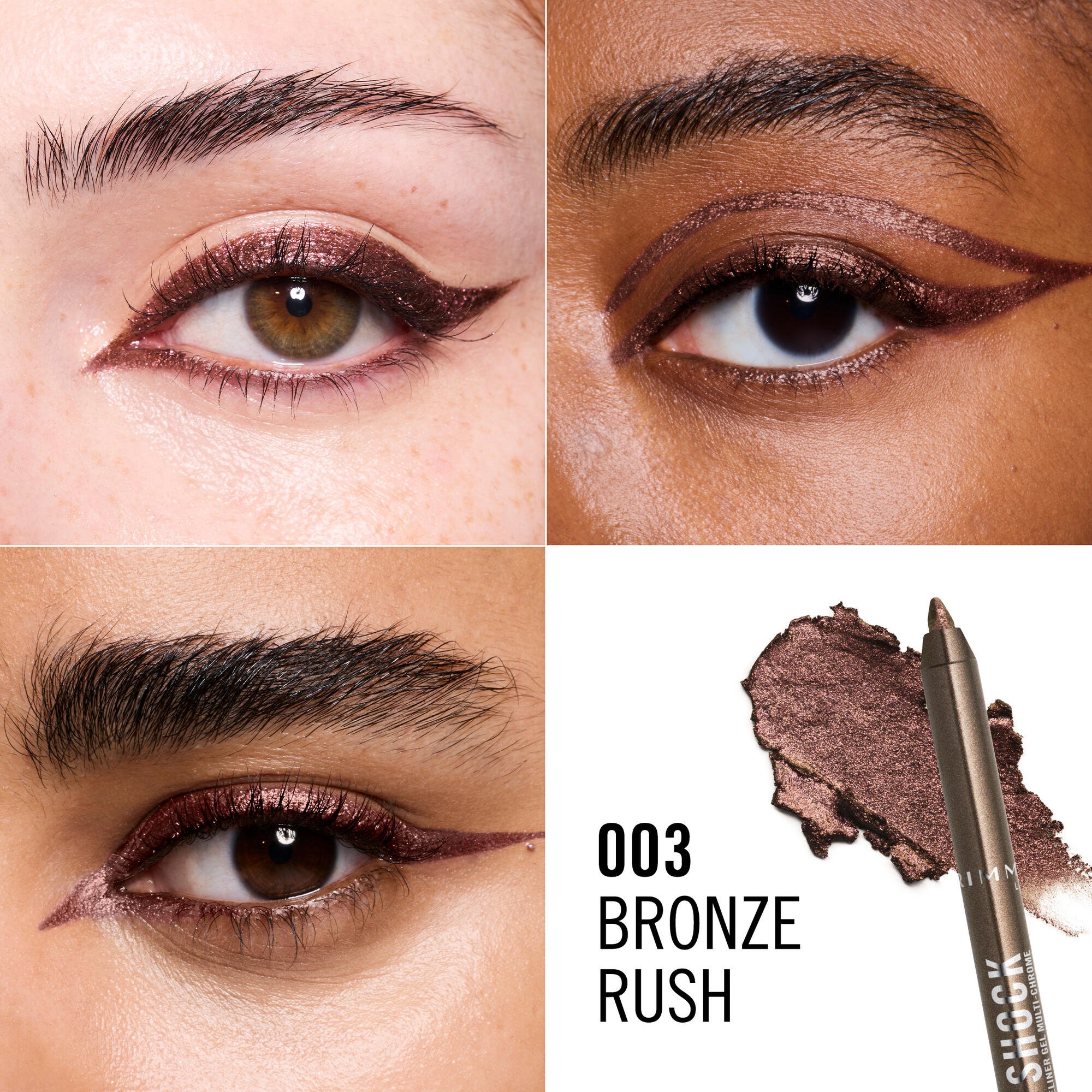 Rimmel Thrill Seeker Shimmer Shock Eye Liner 003 Bronze Rush 1 each - Image 2