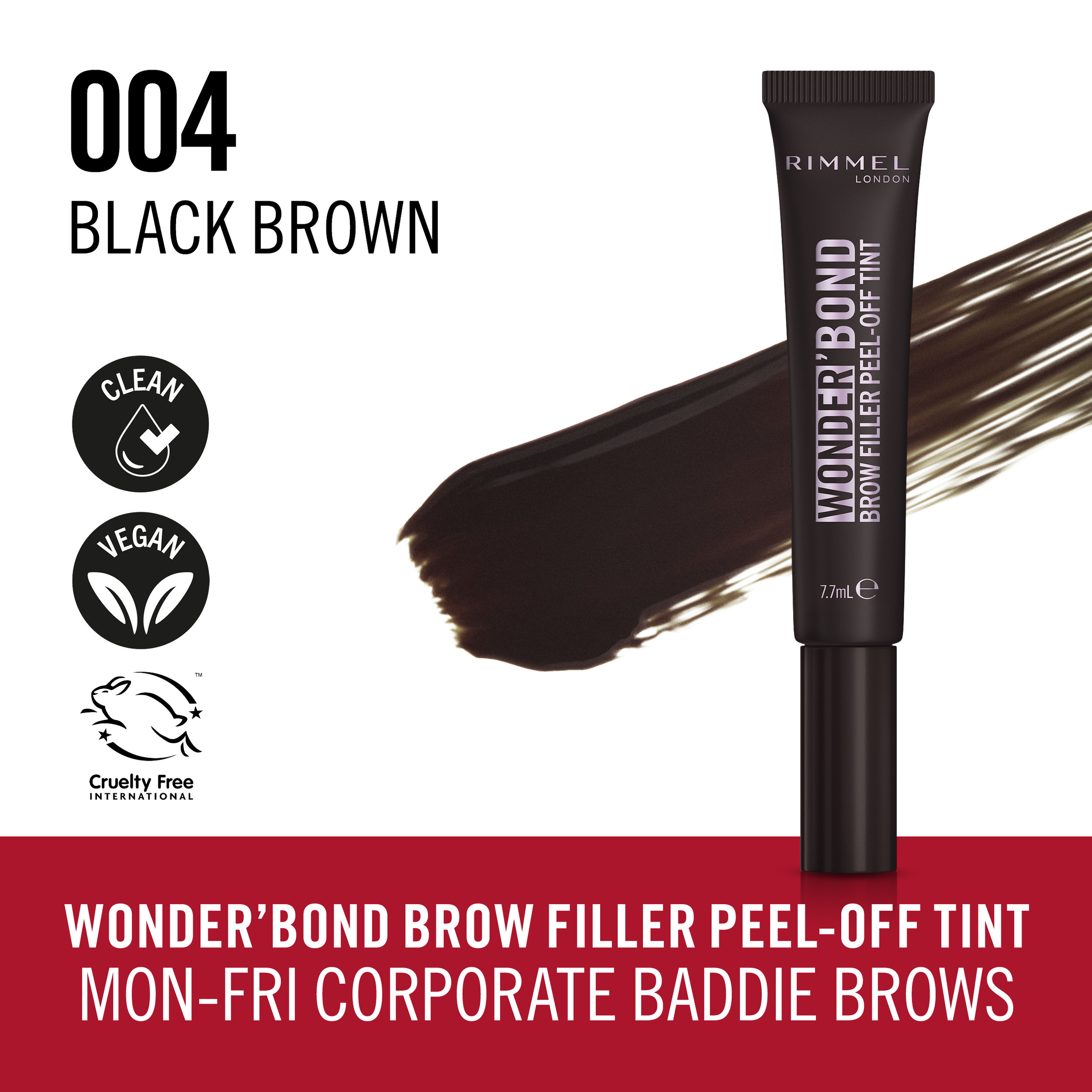 Rimmel Wonder"Full Brow Gel Soft Black 1 each - Image 2