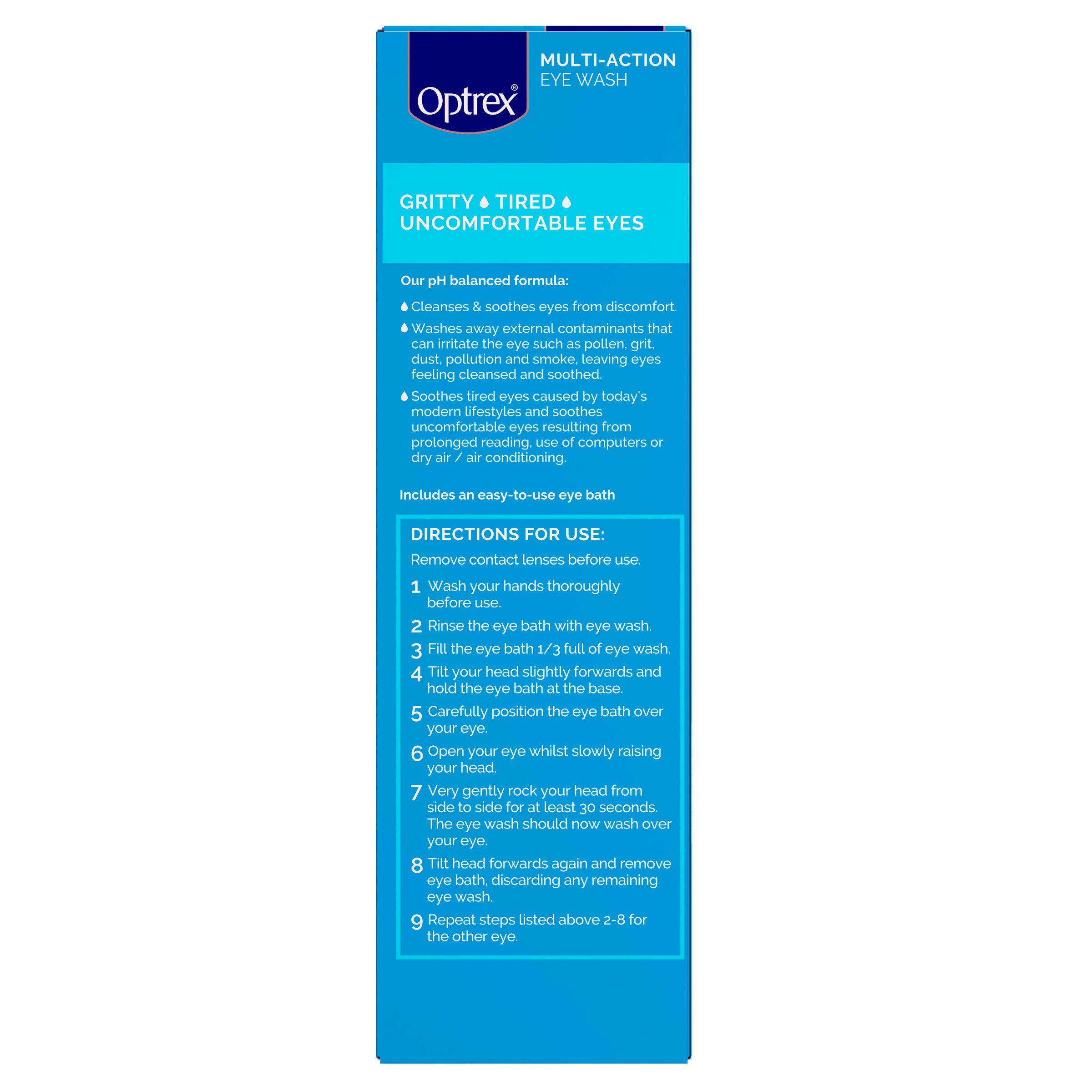 Optrex Multi Action Eye Wash 100ml - Image 3