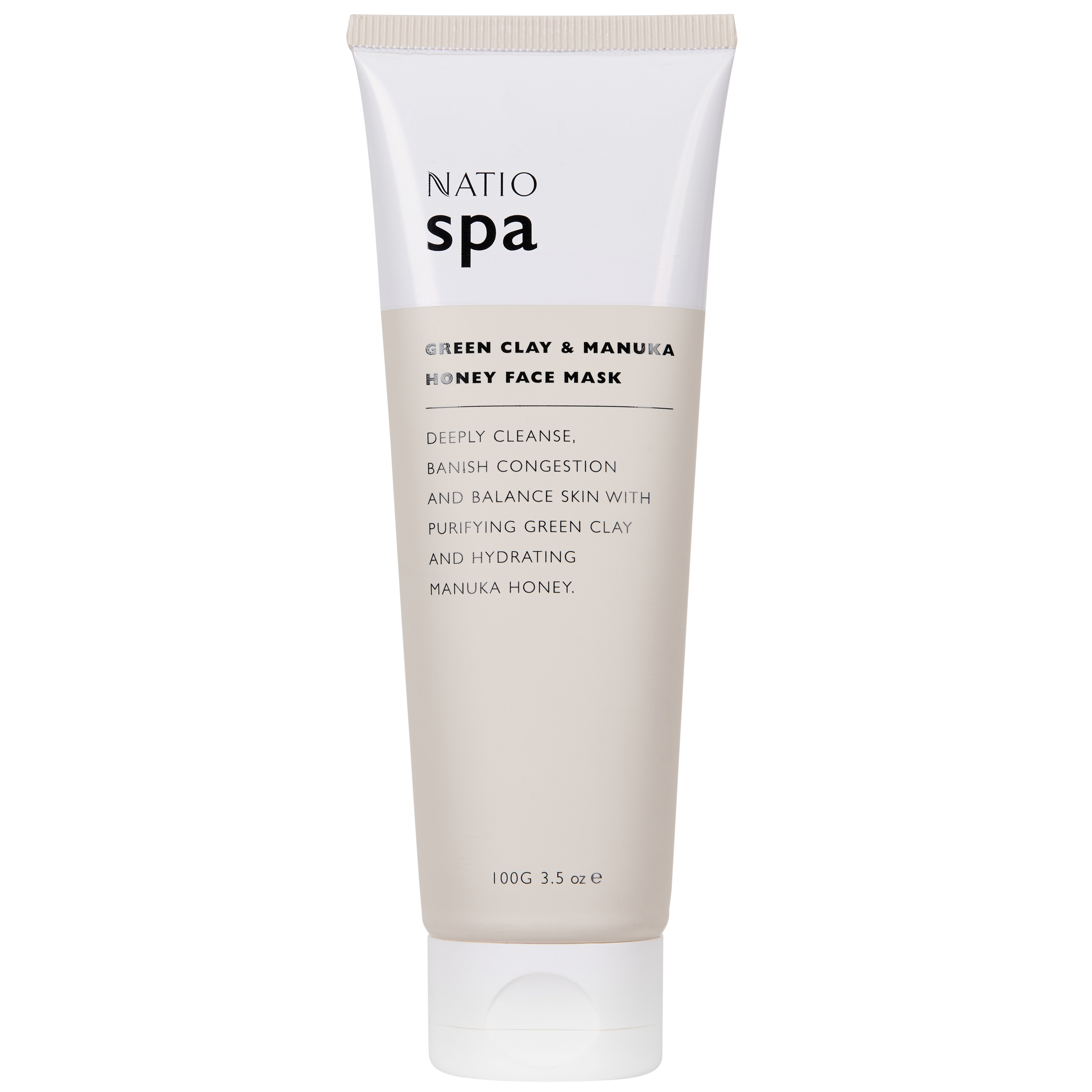 Natio Green Clay & Manuka Honey Face Mask 100g - Image 1