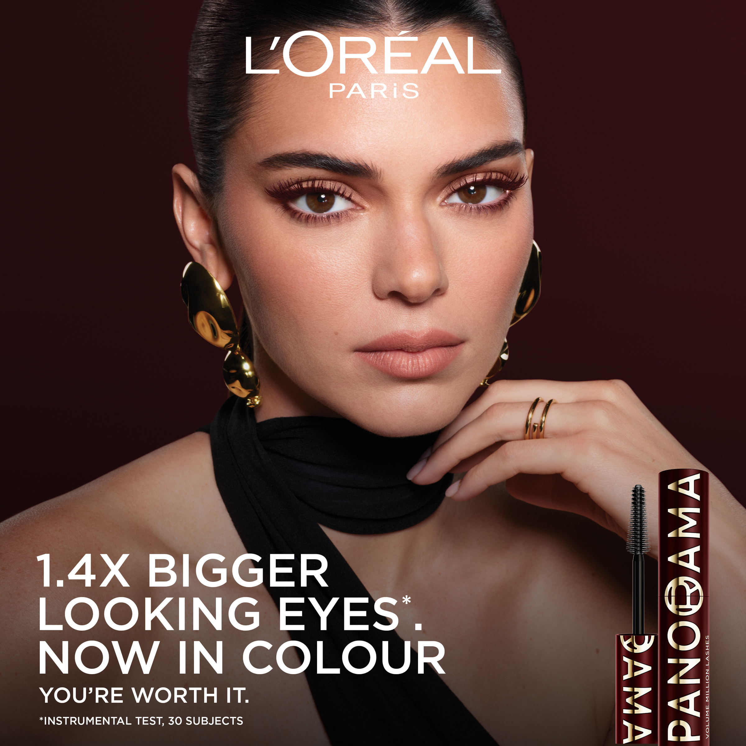 L'Oreal Paris Volume Million Lashes Panorama Chromatic Mascara Bordeaux Cashmere 1 each - Image 4