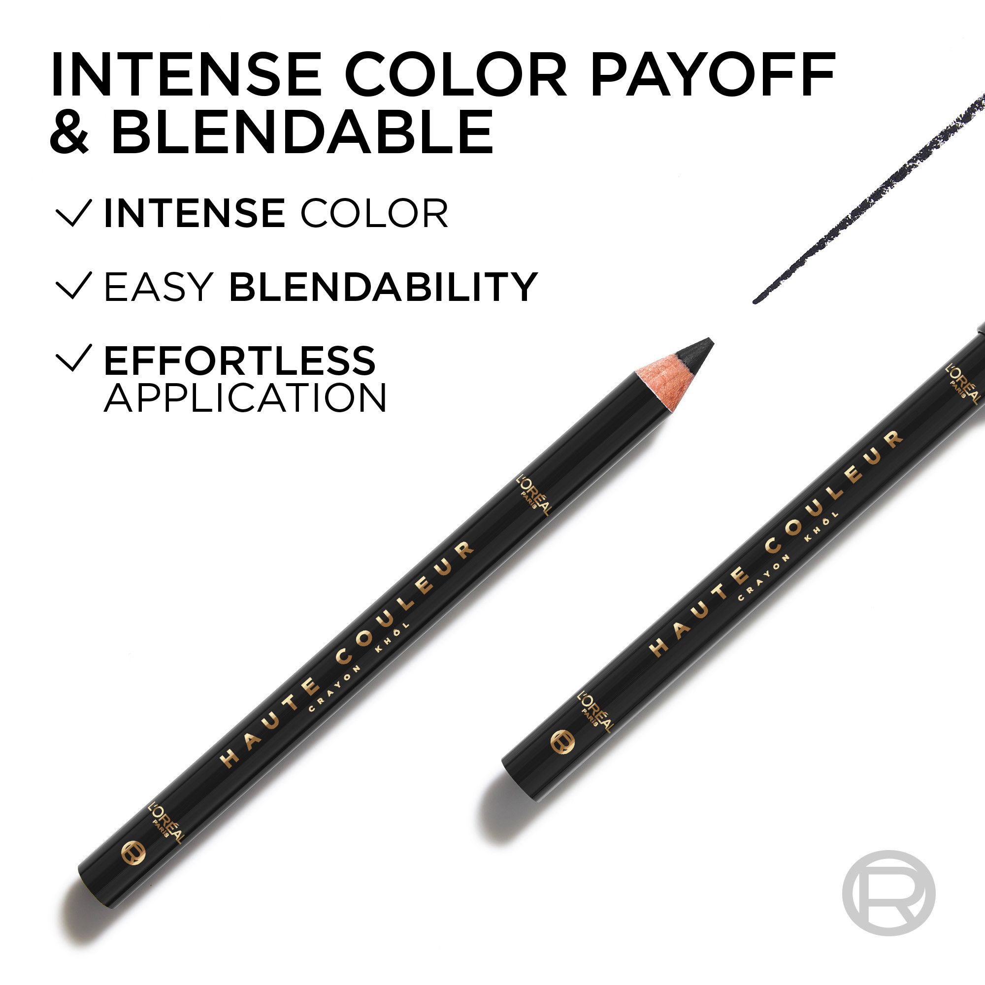 L'Oreal Paris Haute Couleur Khol Eyeliner Noir Silk 1 each - Image 4