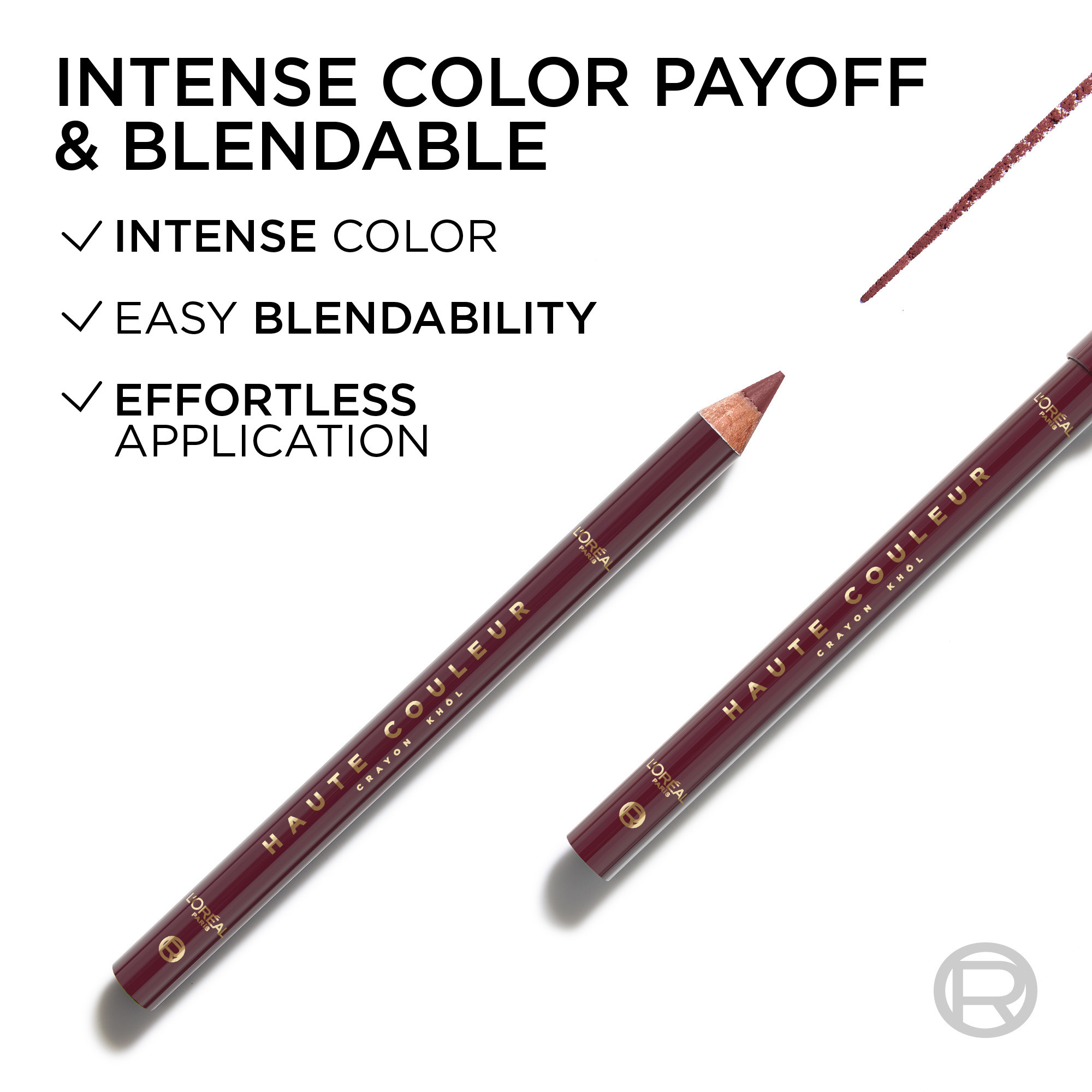L'Oreal Paris Haute Couleur Khol Eyeliner Bordeaux Cashmere 1 each - Image 5