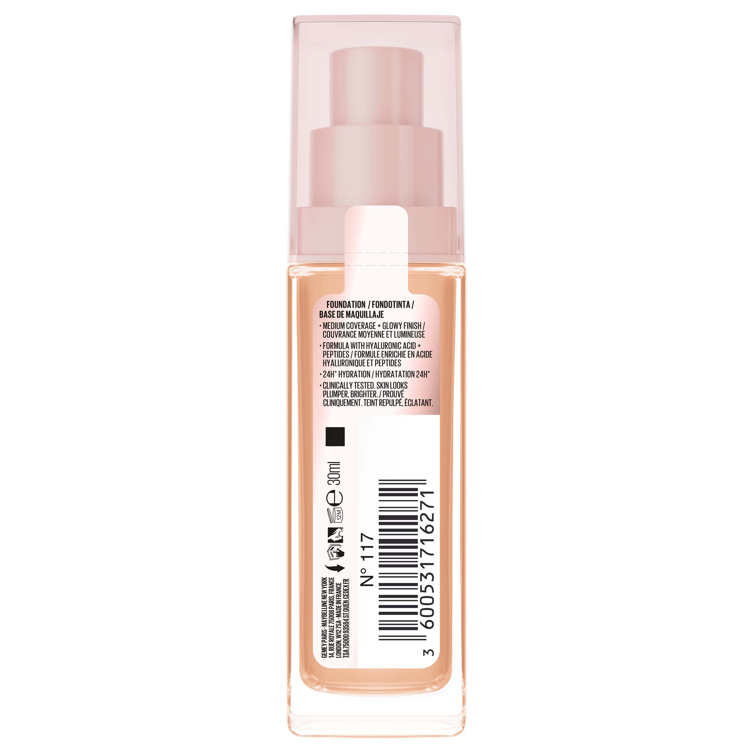 Maybelline Lifter Plump & Glow Foundation 117 1 each - Image 3
