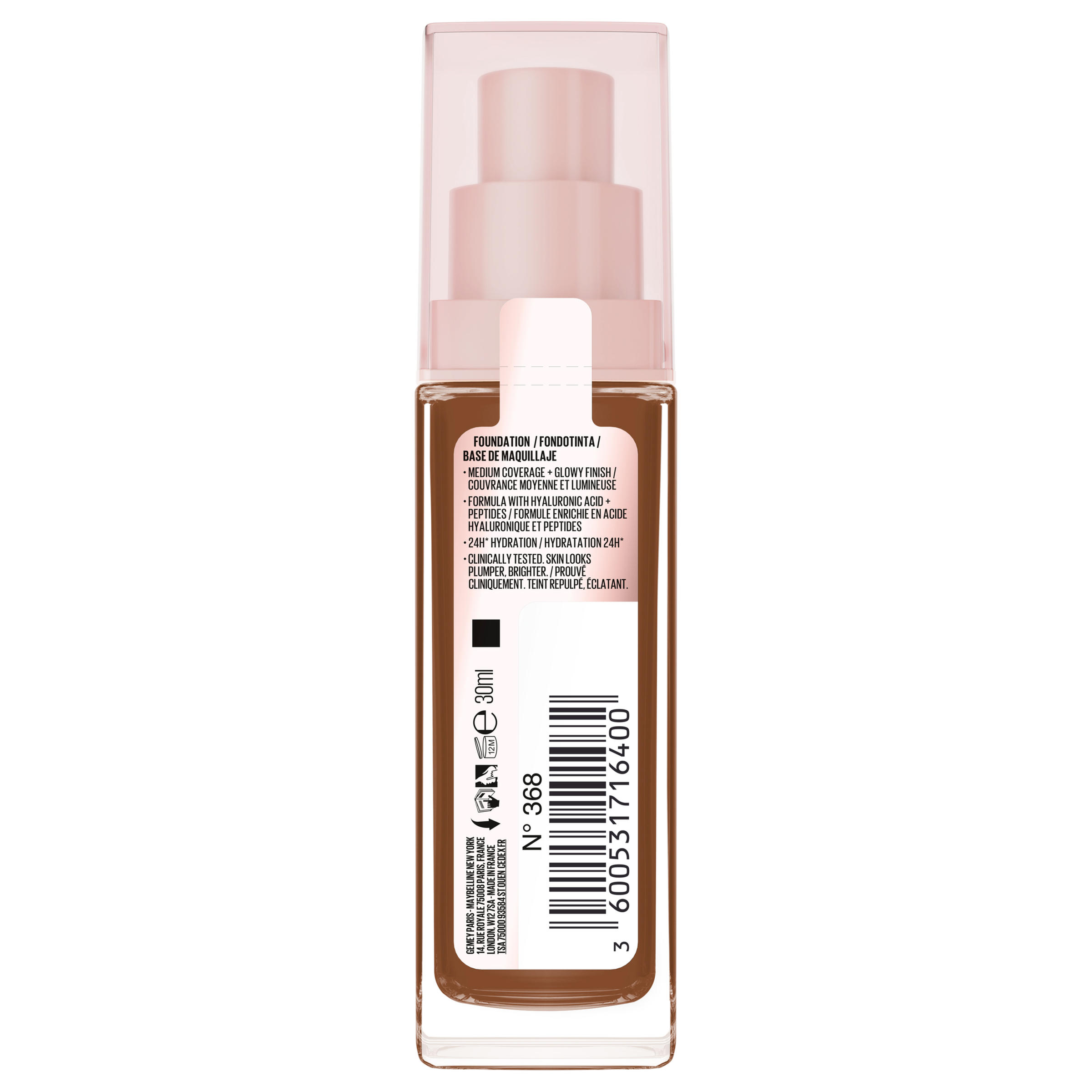 Maybelline Lifter Plump & Glow Foundation 368 1 each - Image 3