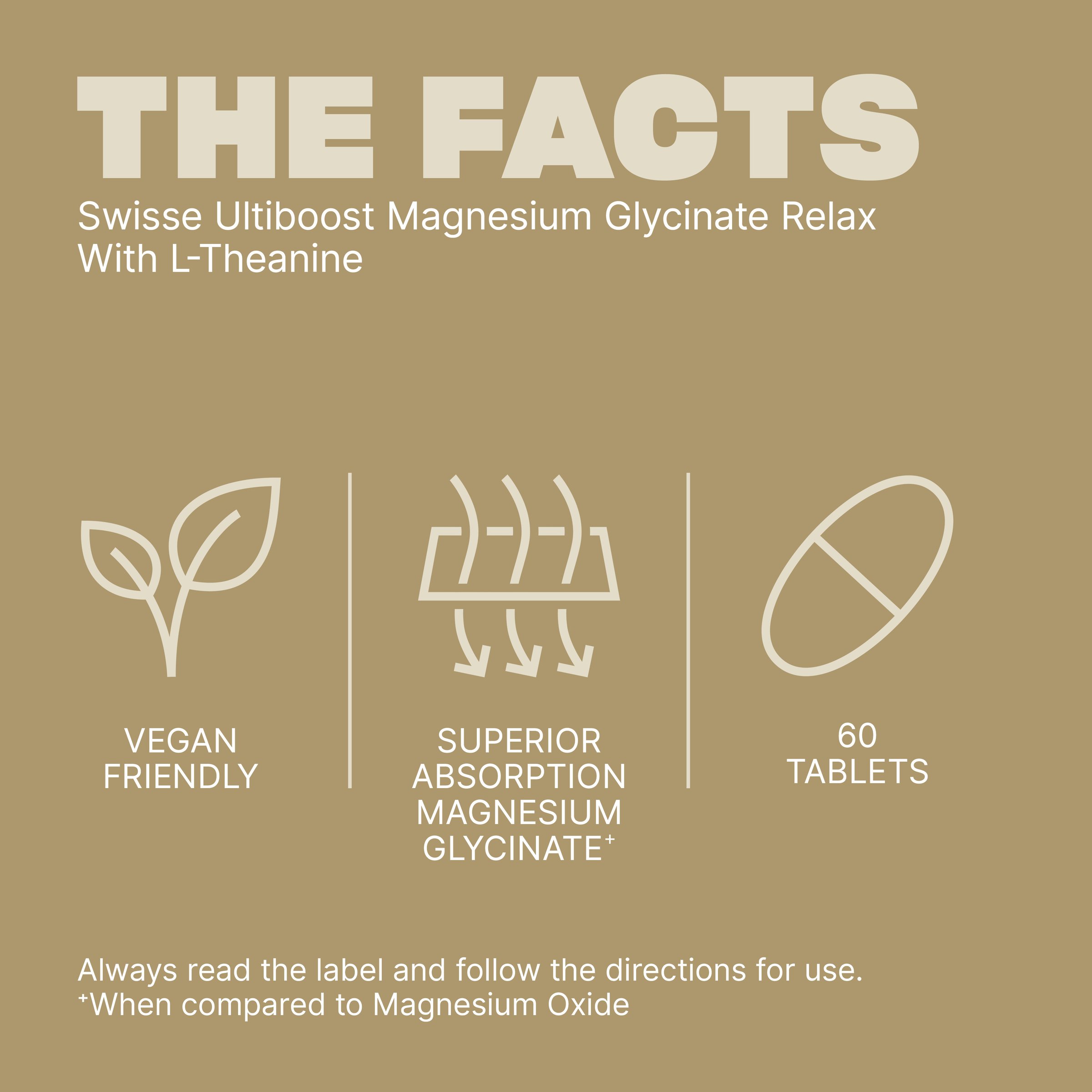 Swisse Ultiboost Magnesium Glycinate Relax With L-Theanine 60 tablets - Image 5