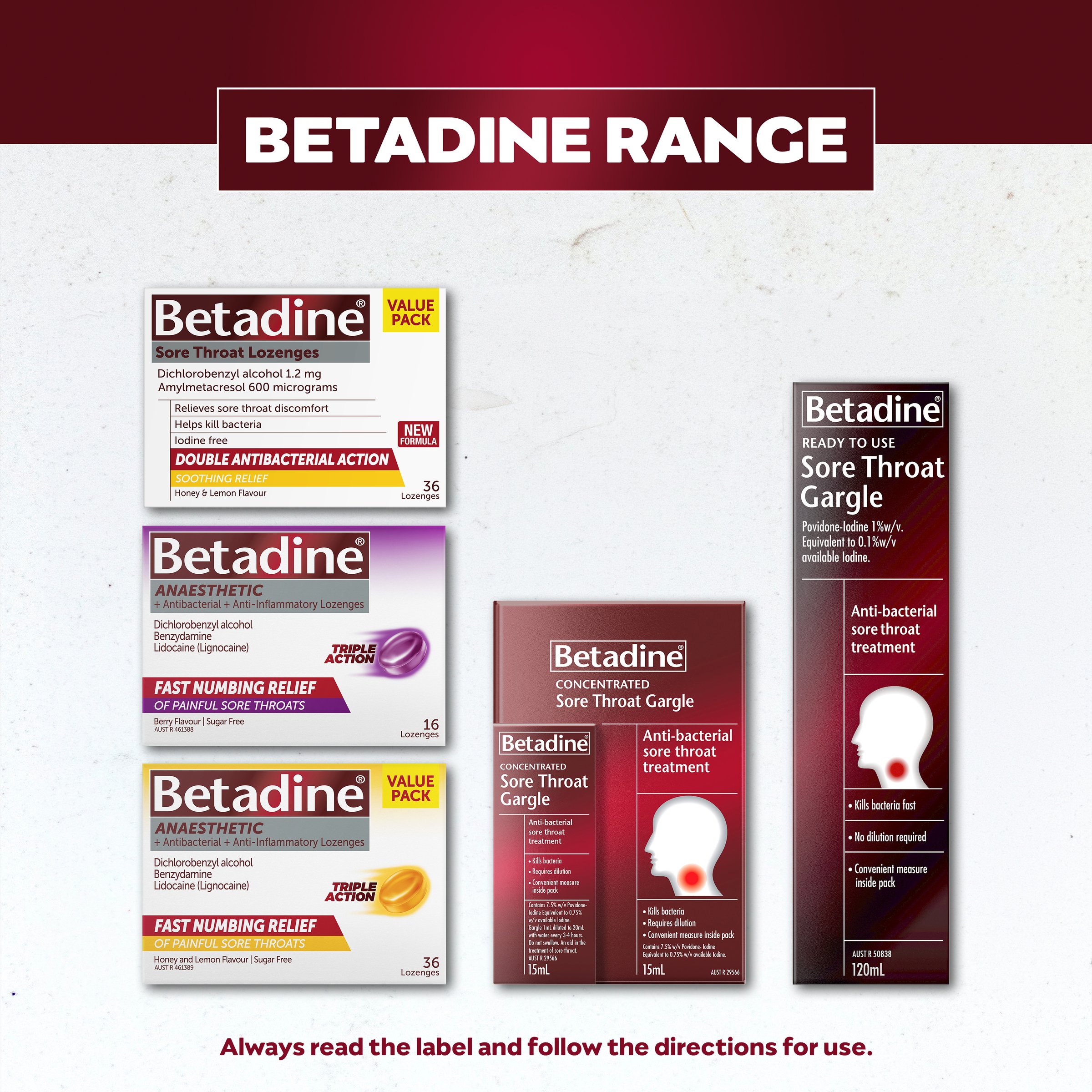 Betadine Ready To Use Sore Throat Gargle 200ml - Image 3
