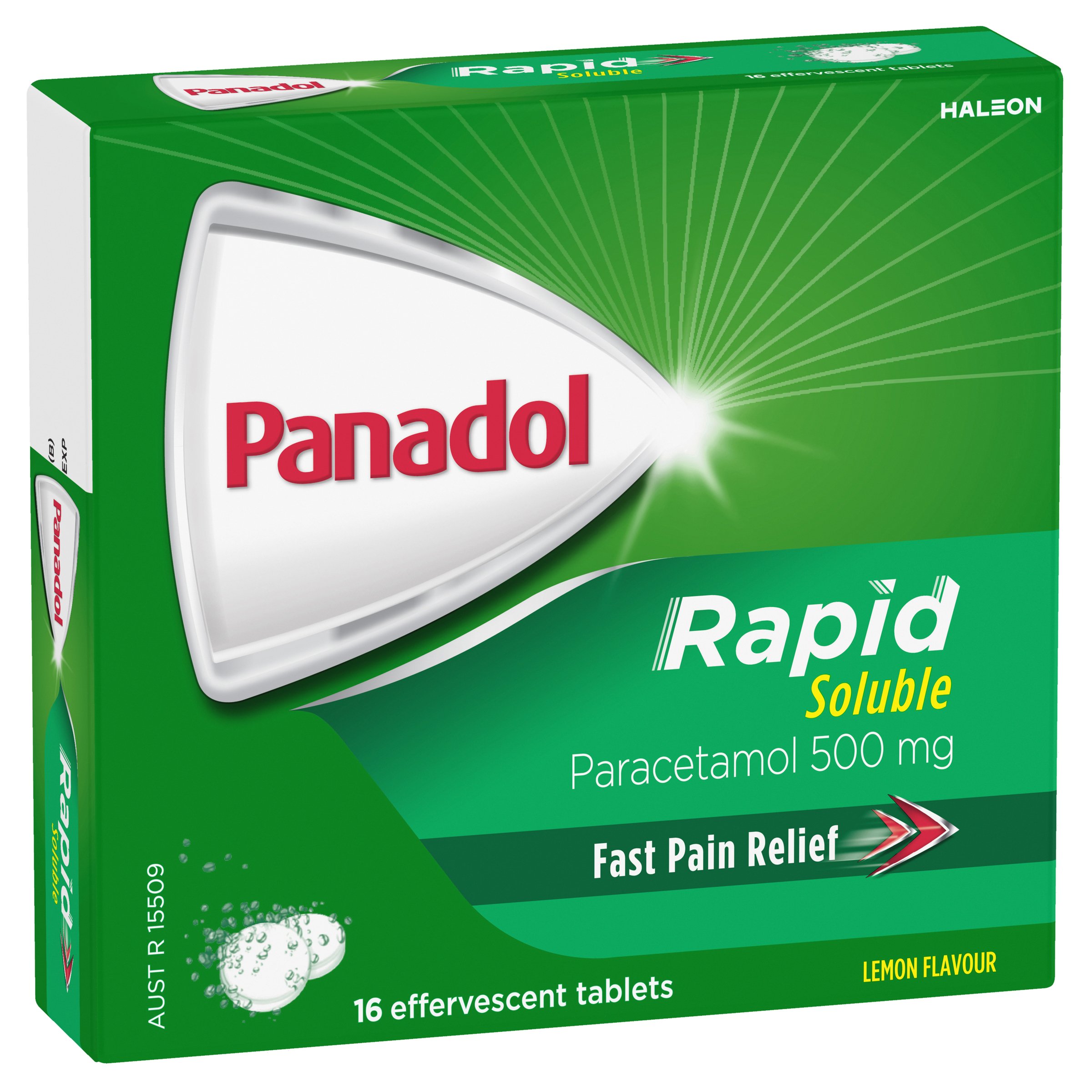Panadol Rapid Soluble Effervescent 500mg - 16 tablets - Image 5