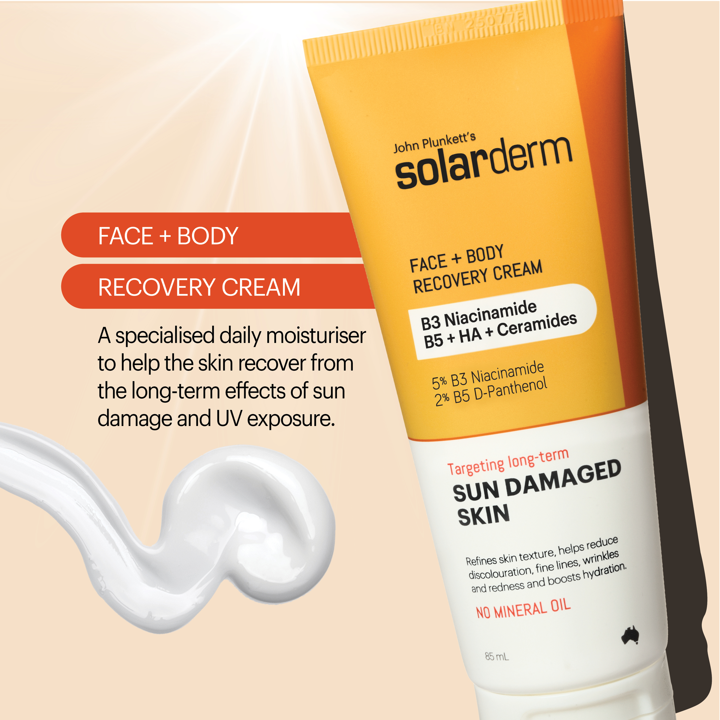 John Plunkett's Solarderm Face & Body Recovery Cream 85ml - Image 9