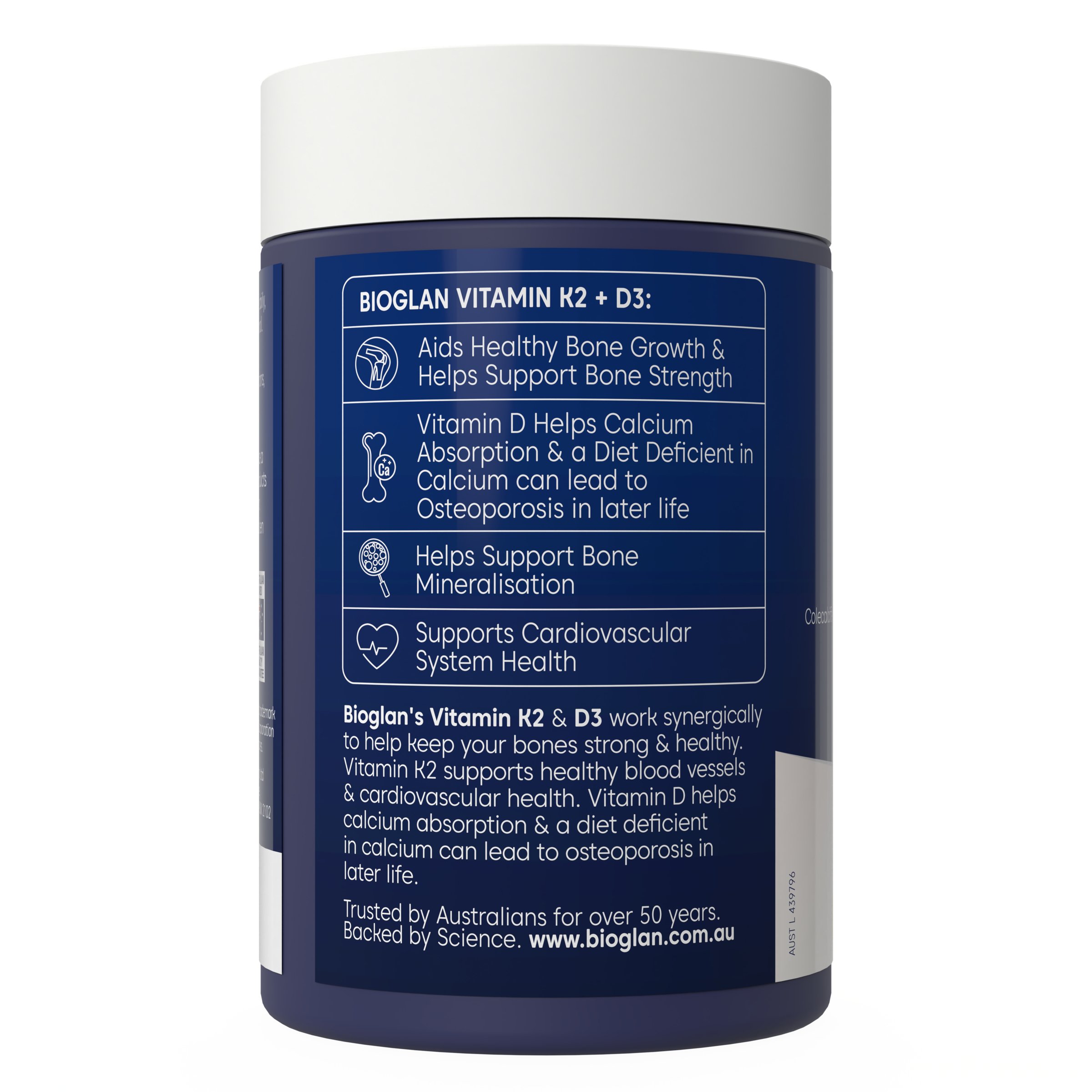 Bioglan Vitamin K2 + D3 150 capsules - Image 2