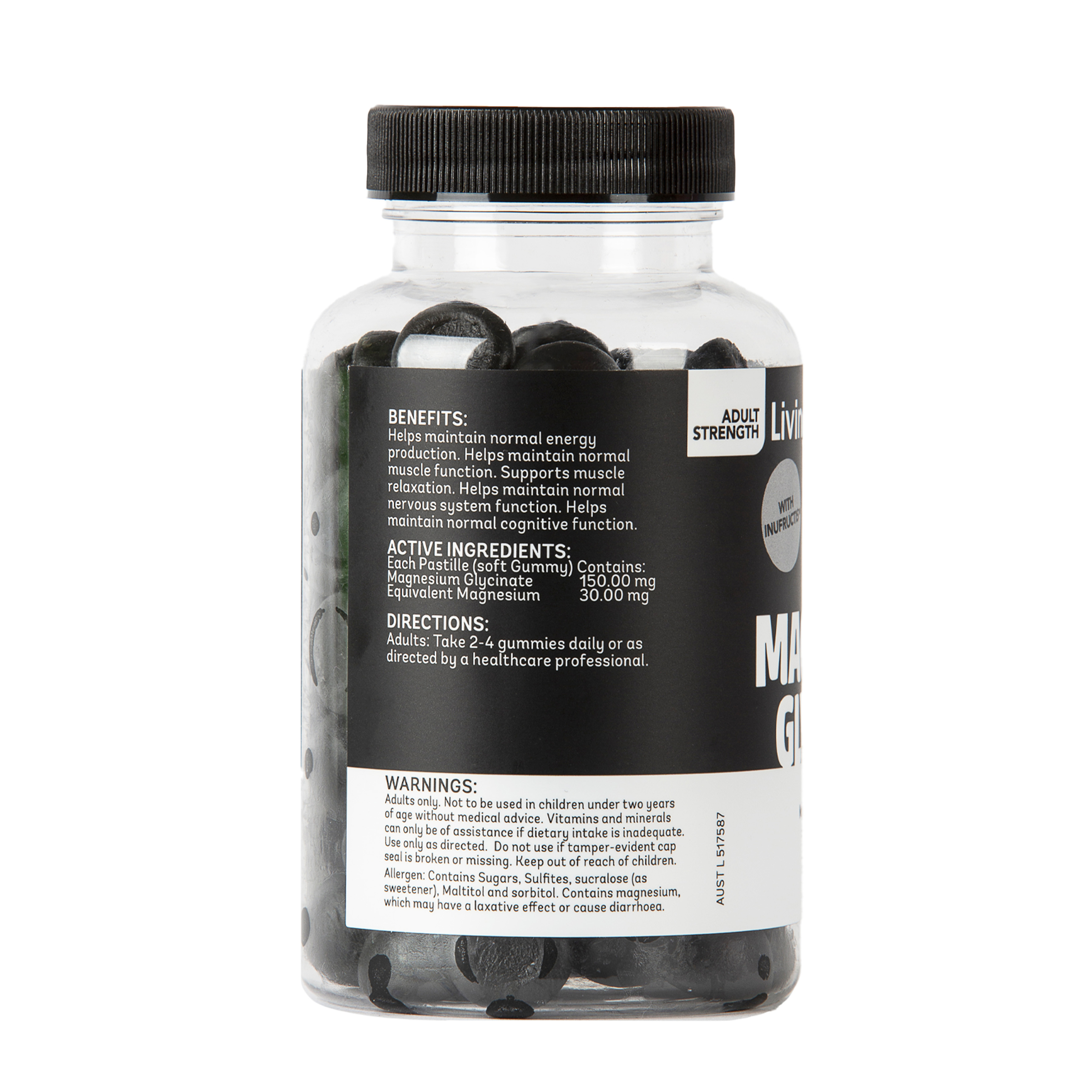 Living Healthy Magnesium Glycinate 150mg - 60 pastilles - Image 3