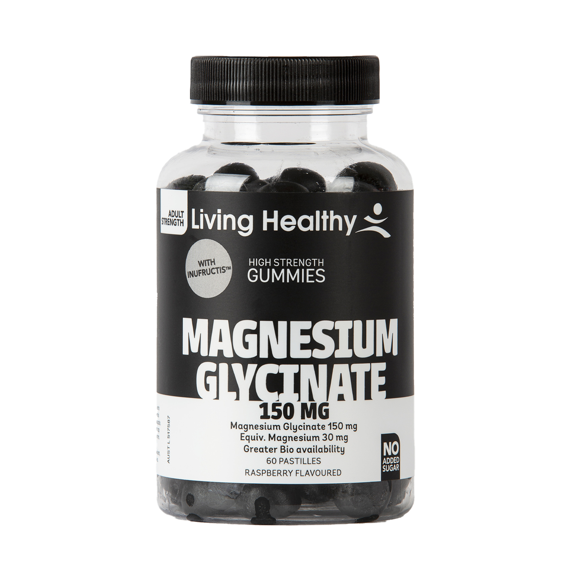 Living Healthy Magnesium Glycinate 150mg - 60 pastilles - Image 1