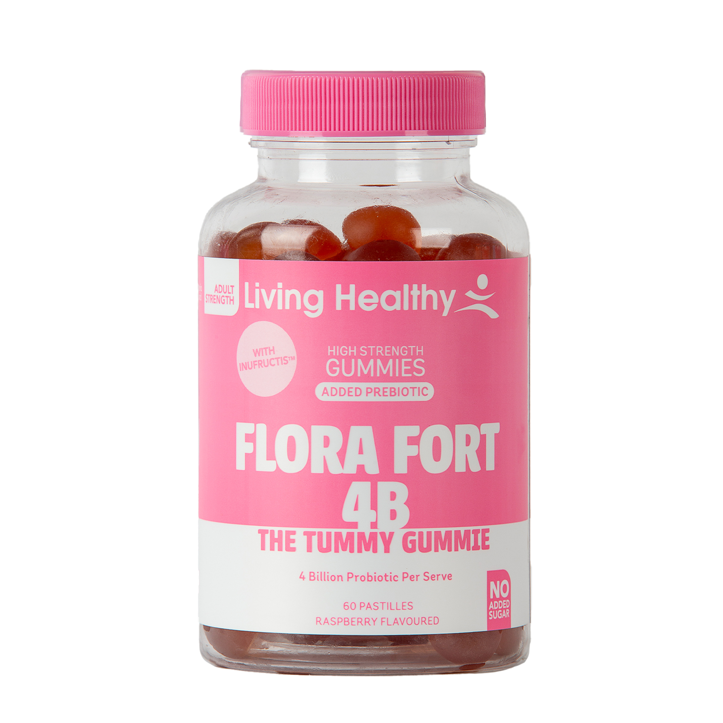 Living Healthy Gummies Flora Fort 4B - 60 pastilles - Image 1