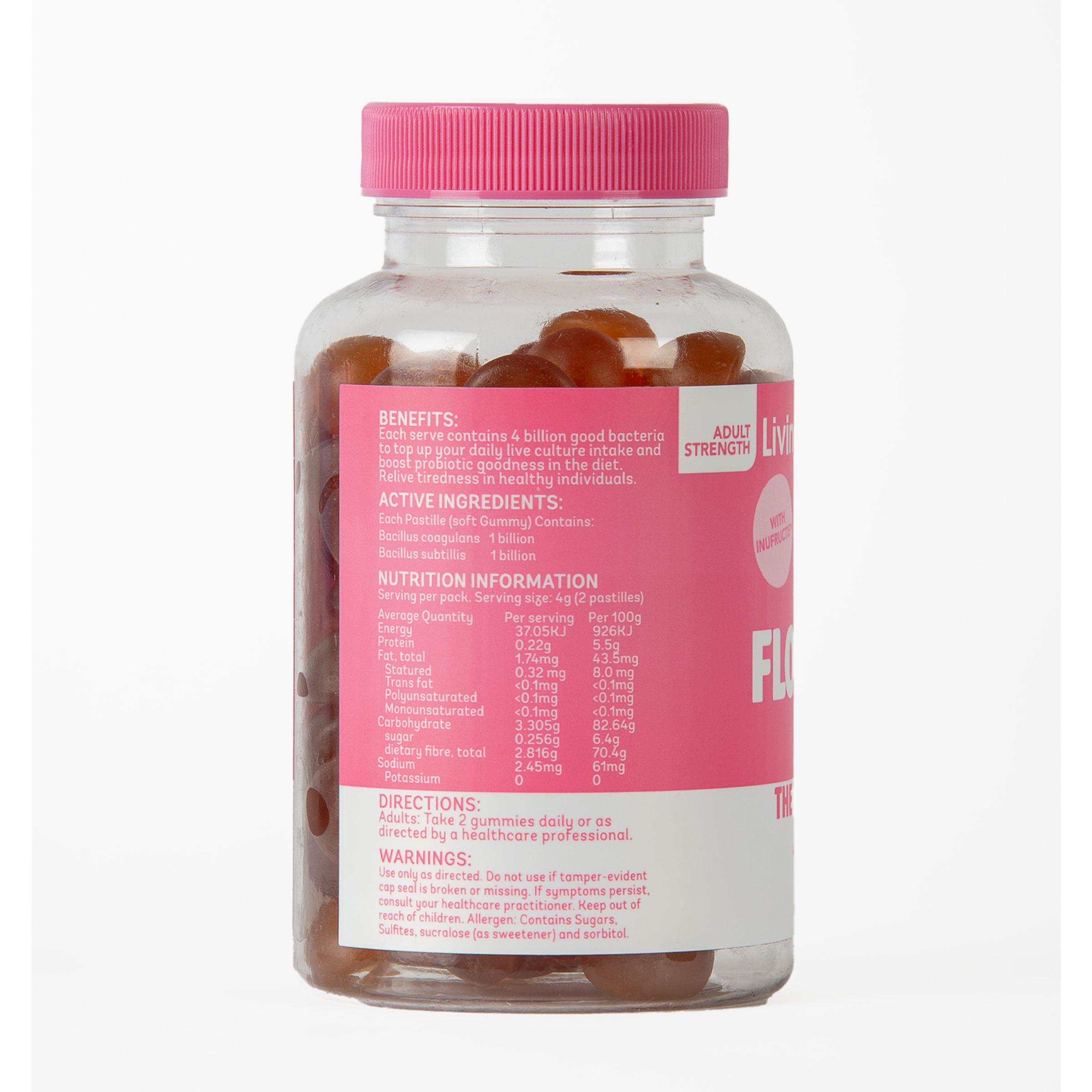 Living Healthy Gummies Flora Fort 4B - 60 pastilles - Image 3