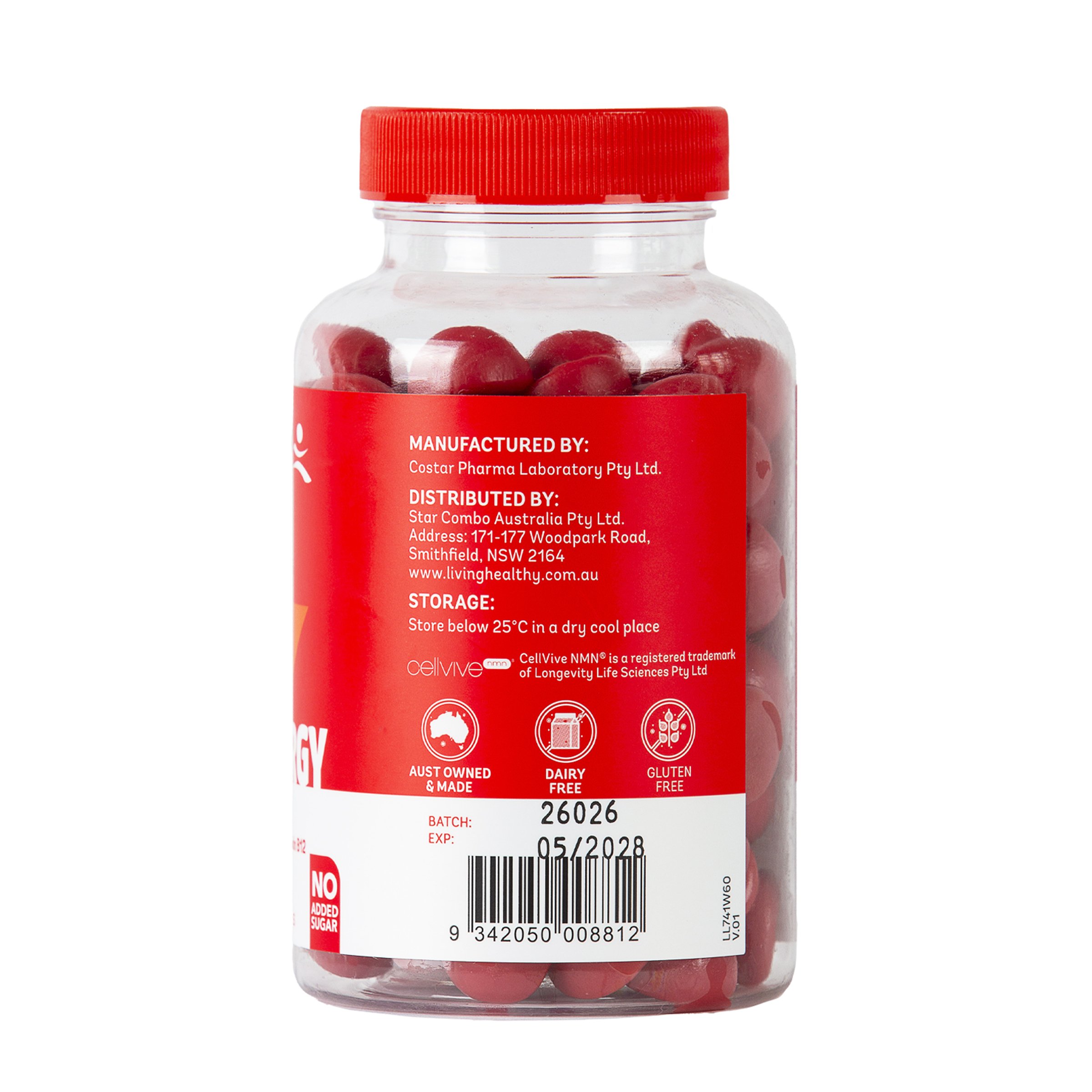 Living Healthy Gummies Nmn Synergy Plus 60 pastilles - Image 3