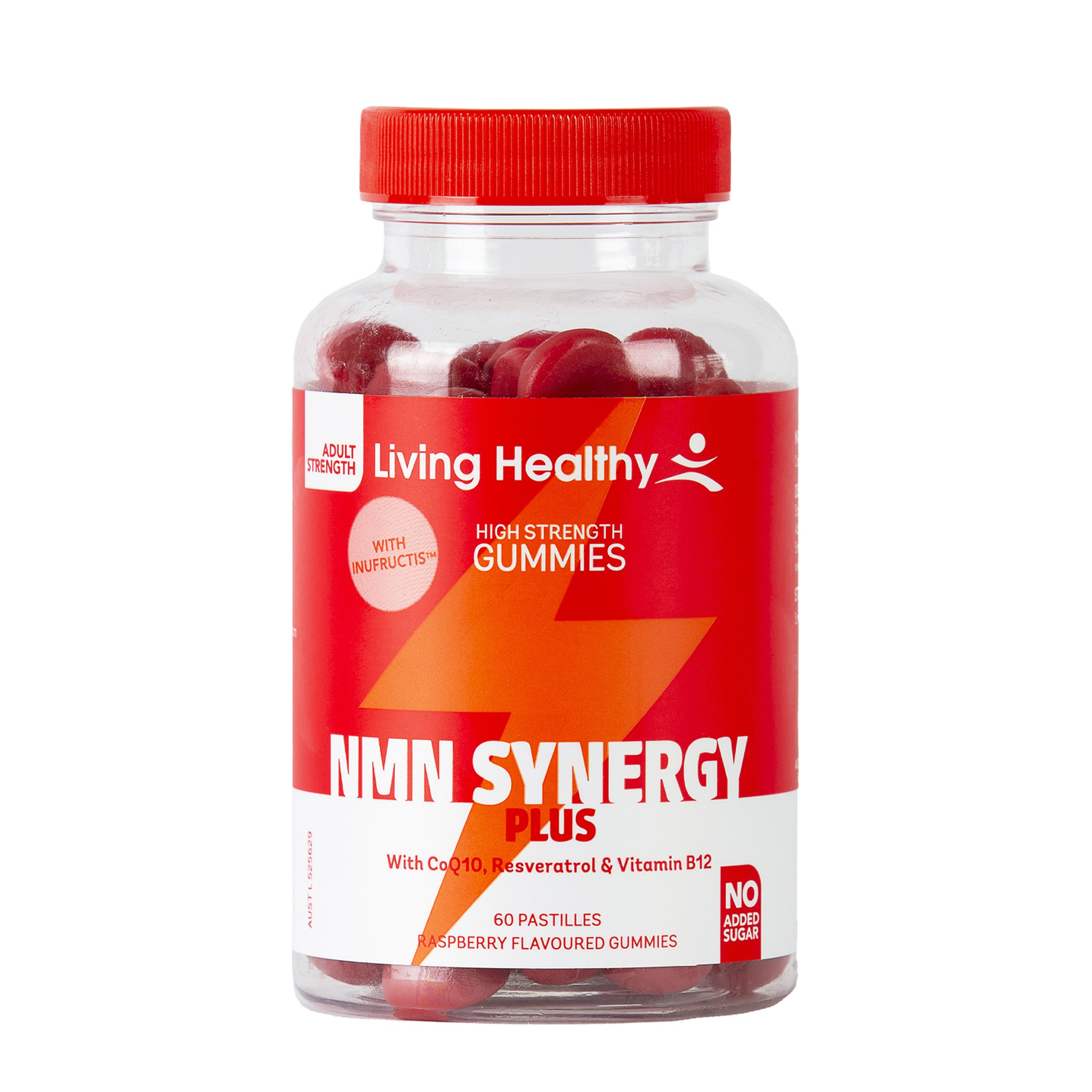 Living Healthy Gummies Nmn Synergy Plus 60 pastilles - Image 1