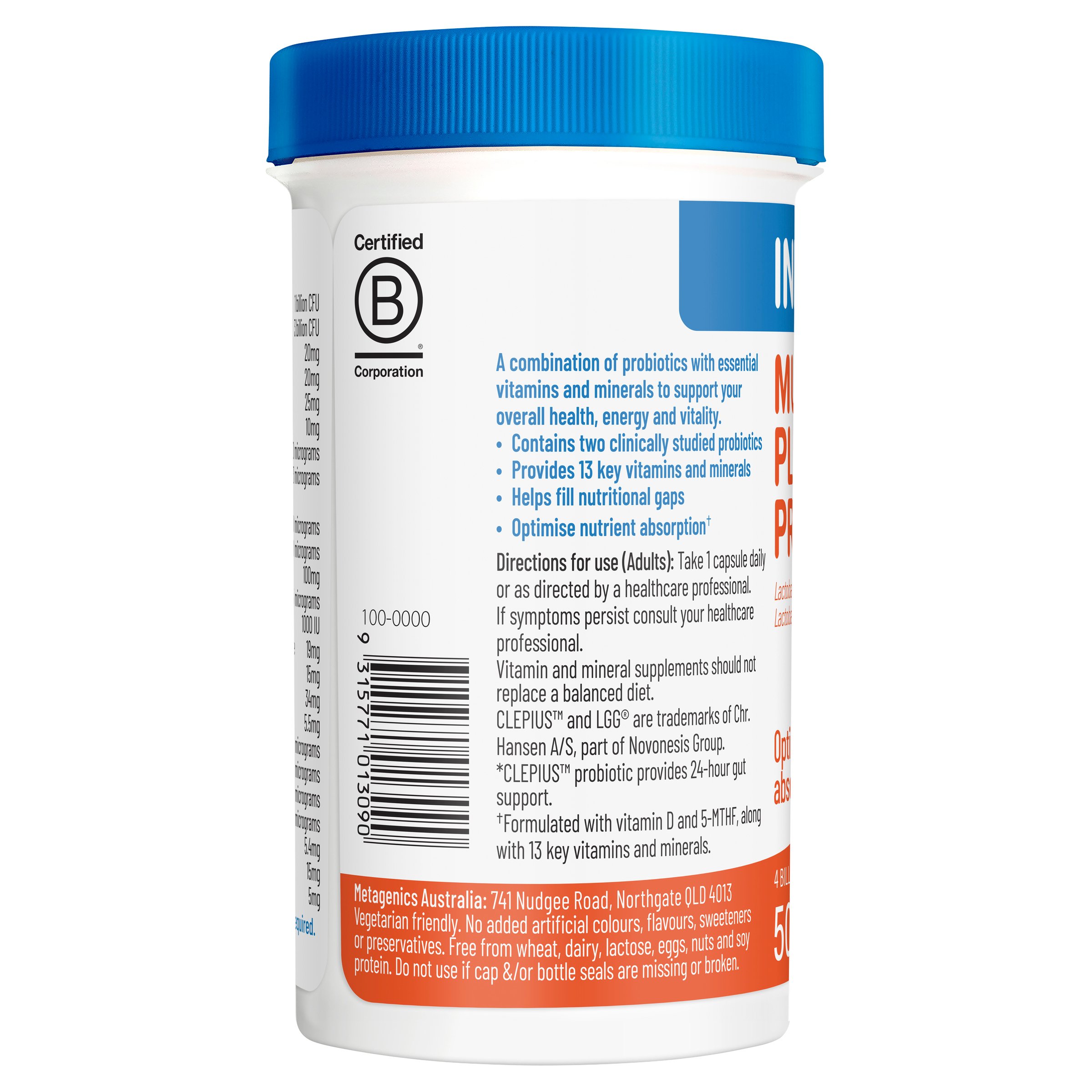Inner Health Multivatim Plus Probiotics 50 capsules - Image 3
