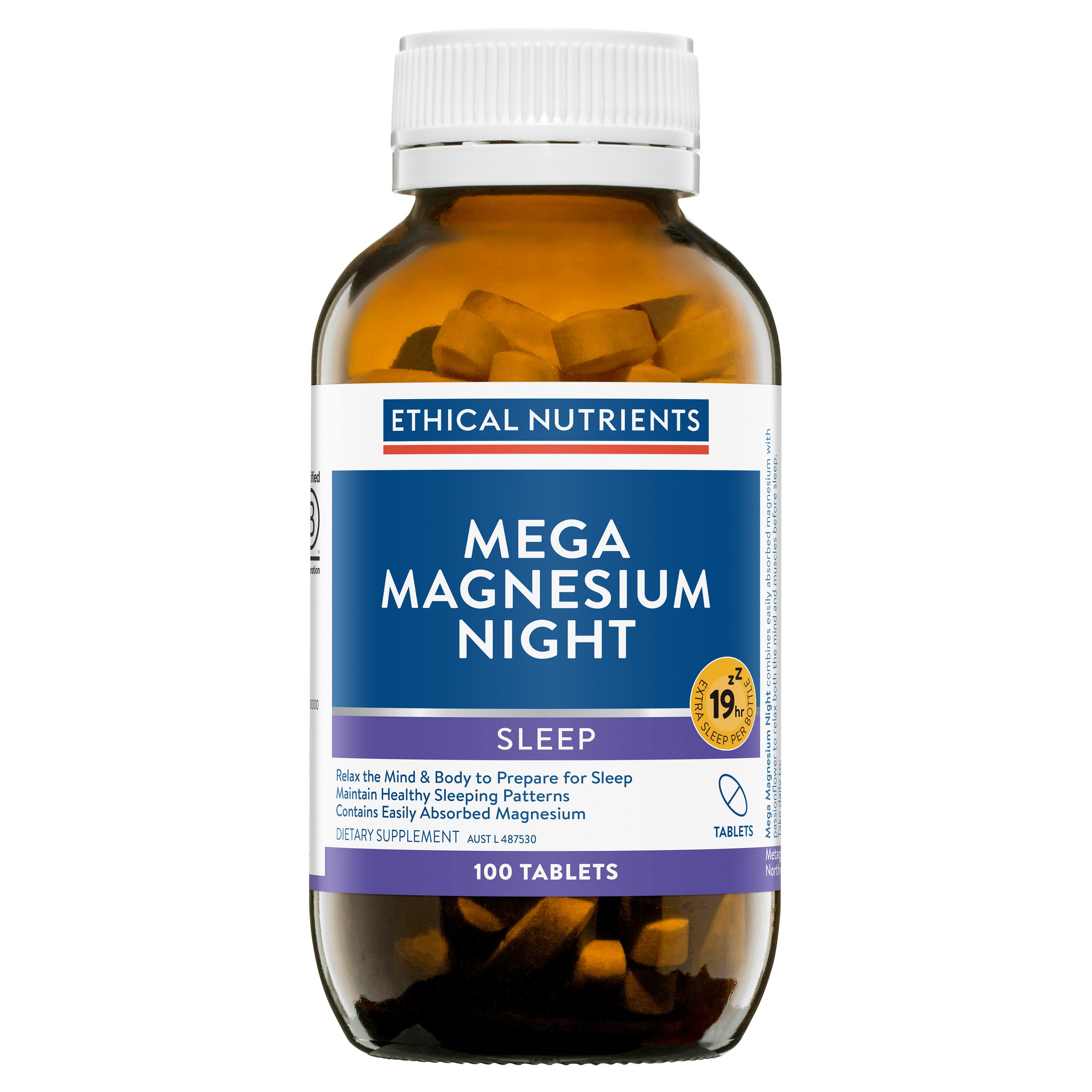 Ethical Nutrients Mega Magnesium Night 100 tablet - Image 1